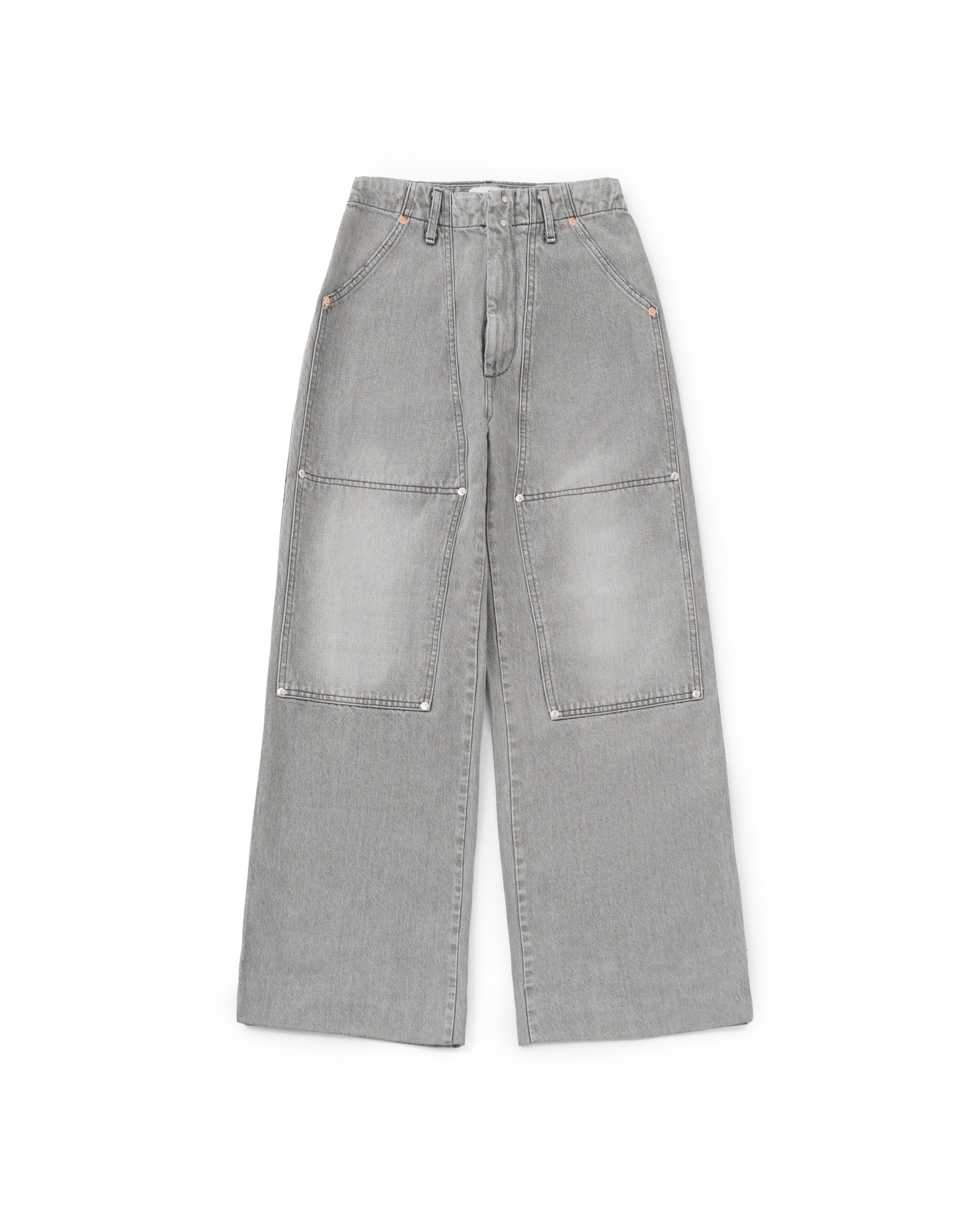 TANAKA】ワークジーンズトラウザーズ グレー | 日本製 デニムパンツ