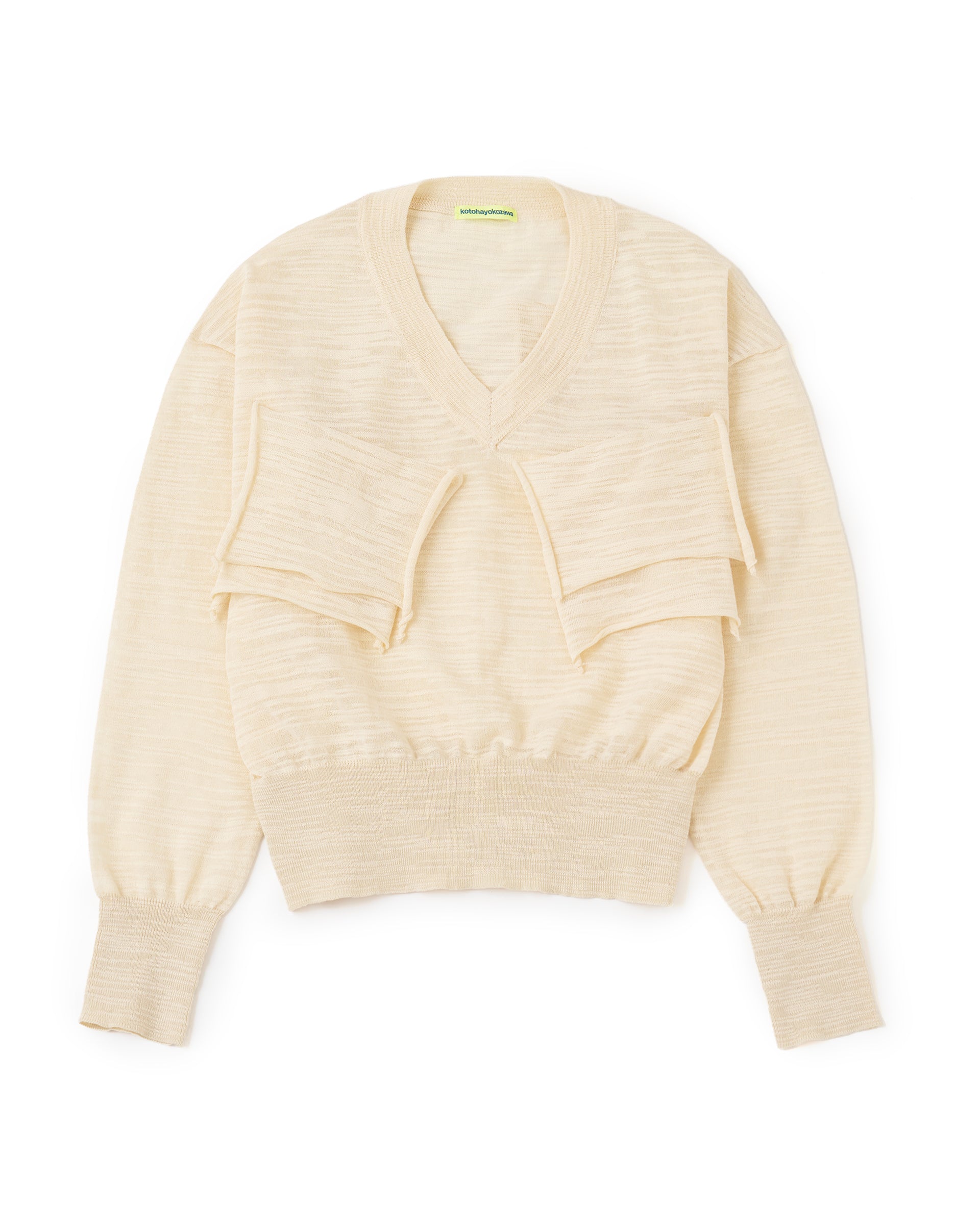 kotohayokozawa】T*D* Vネック シアーニット – ファッションスナップストア