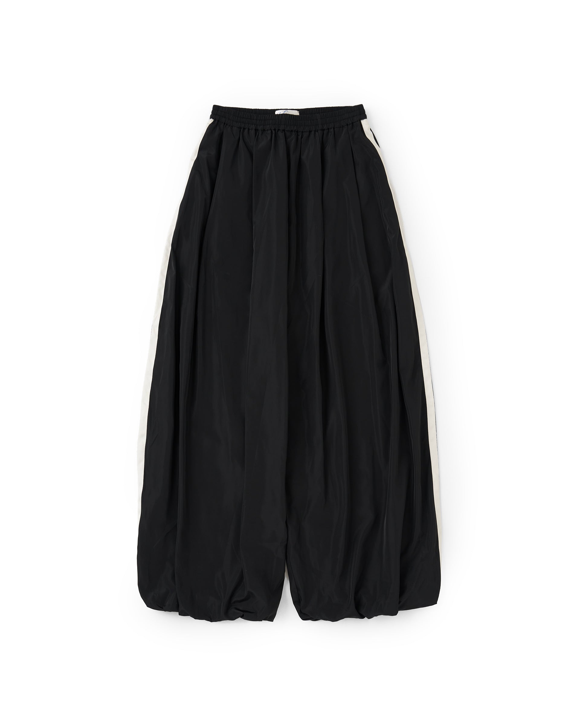 viviano men's 26ss バルーンパンツ VIVIANO】サイドラインバルーンパンツ | ブラック ホワイト | ワイド