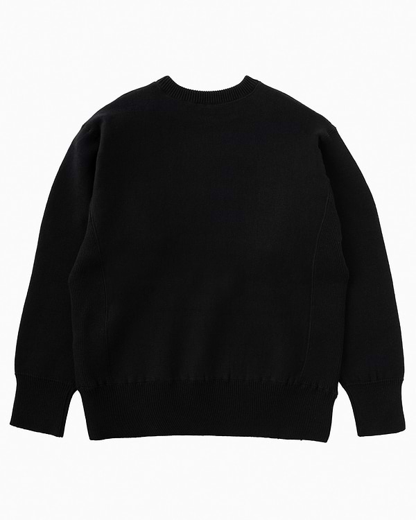 BODHI】リバーシブルコットンカシミヤスウェット（ブラック 