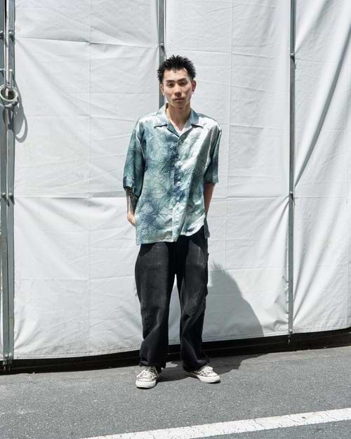 UJOH(ウジョー) 別注slit sleeve shirts／スリットスリーブ