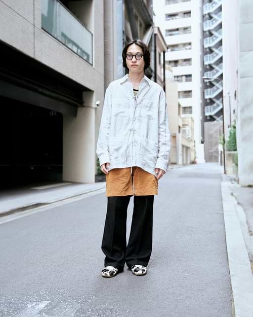 INSCRIRE アンスクリア Hybrid Baker Pants パンツ PT160HybridBakerPants_STRIPExK