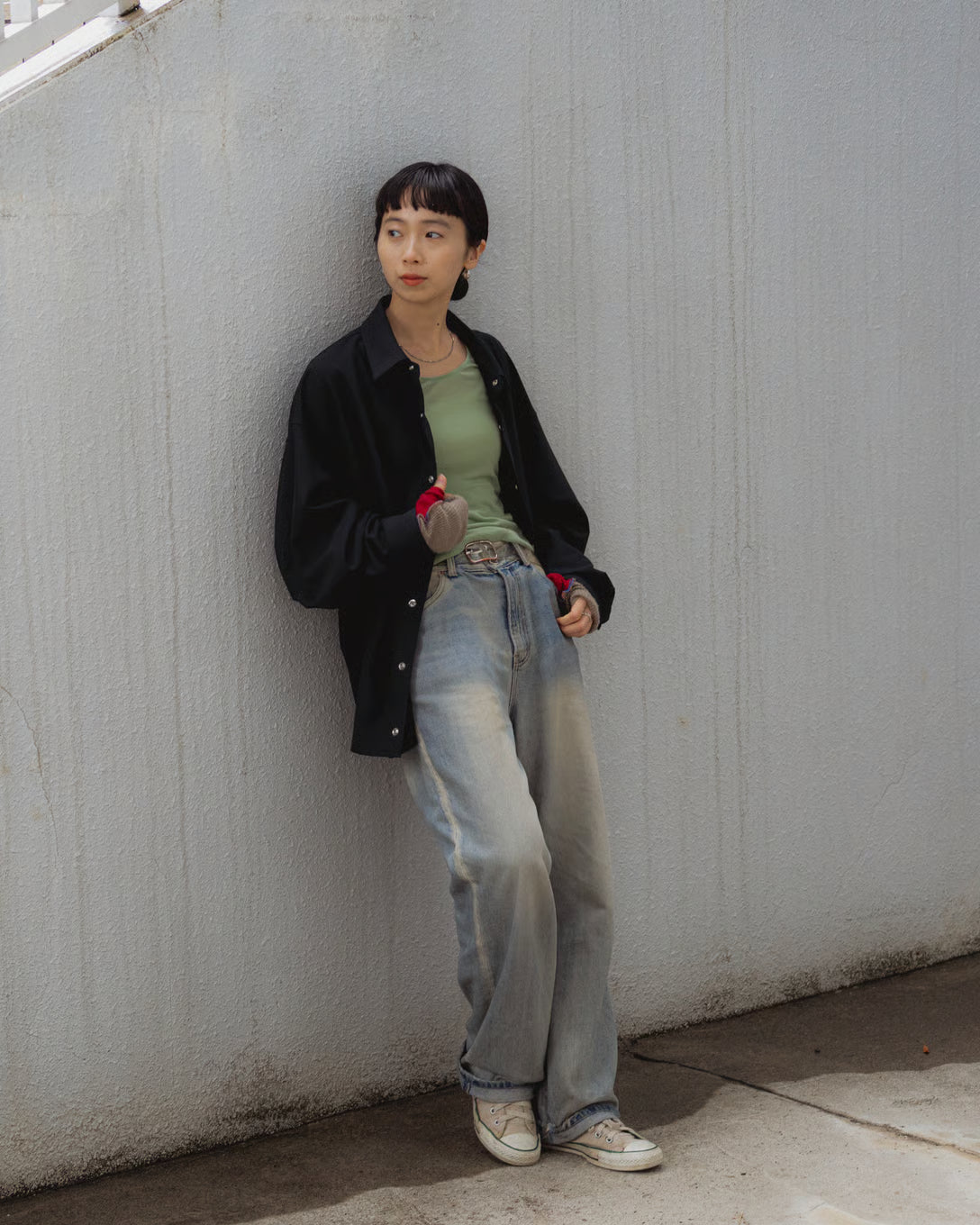 THE RERACS×1LDK×F/STORE＞バルーンカーディガンシャツ | コラボ 26SS