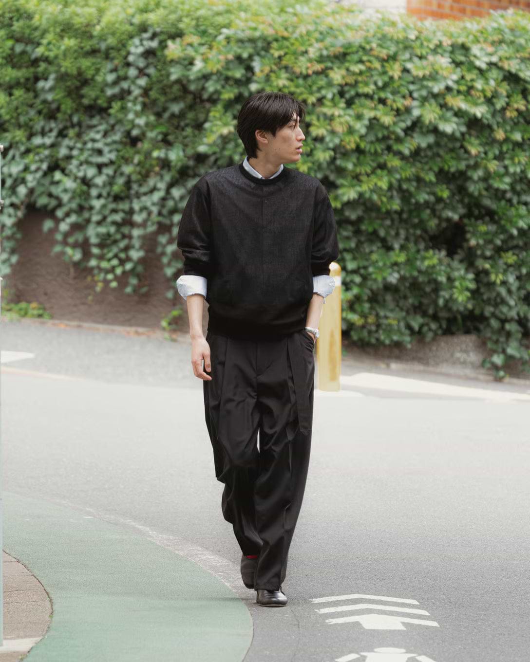 THE RERACS×1LDK×F/STORE> ベルテッドワイドパンツ(メンズ THE RERACS×1LDK×F/STORE> ベルテッドワイドパンツ(メンズ