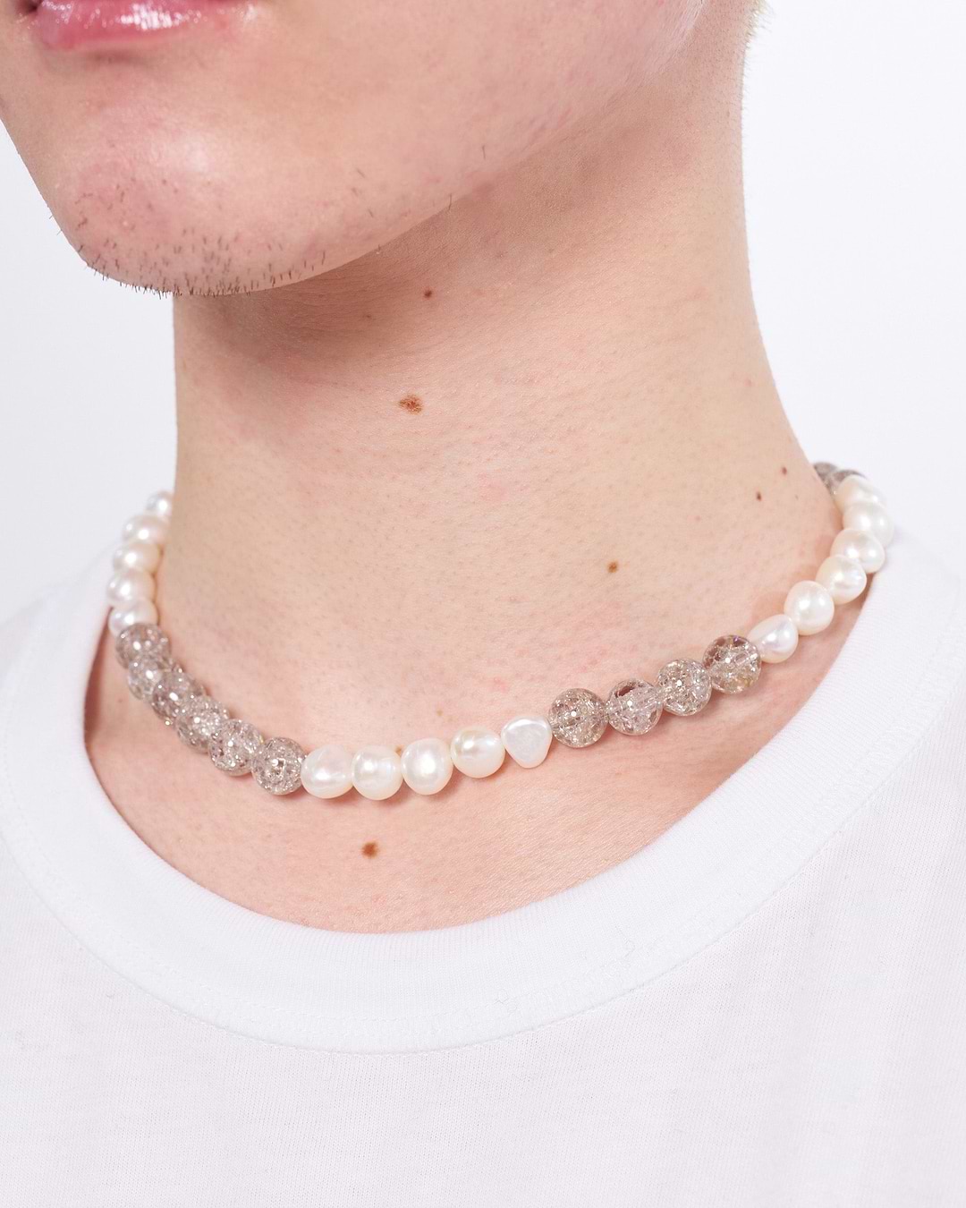 Preek】バロックパールクラッククリスタルネックレス – ファッション 