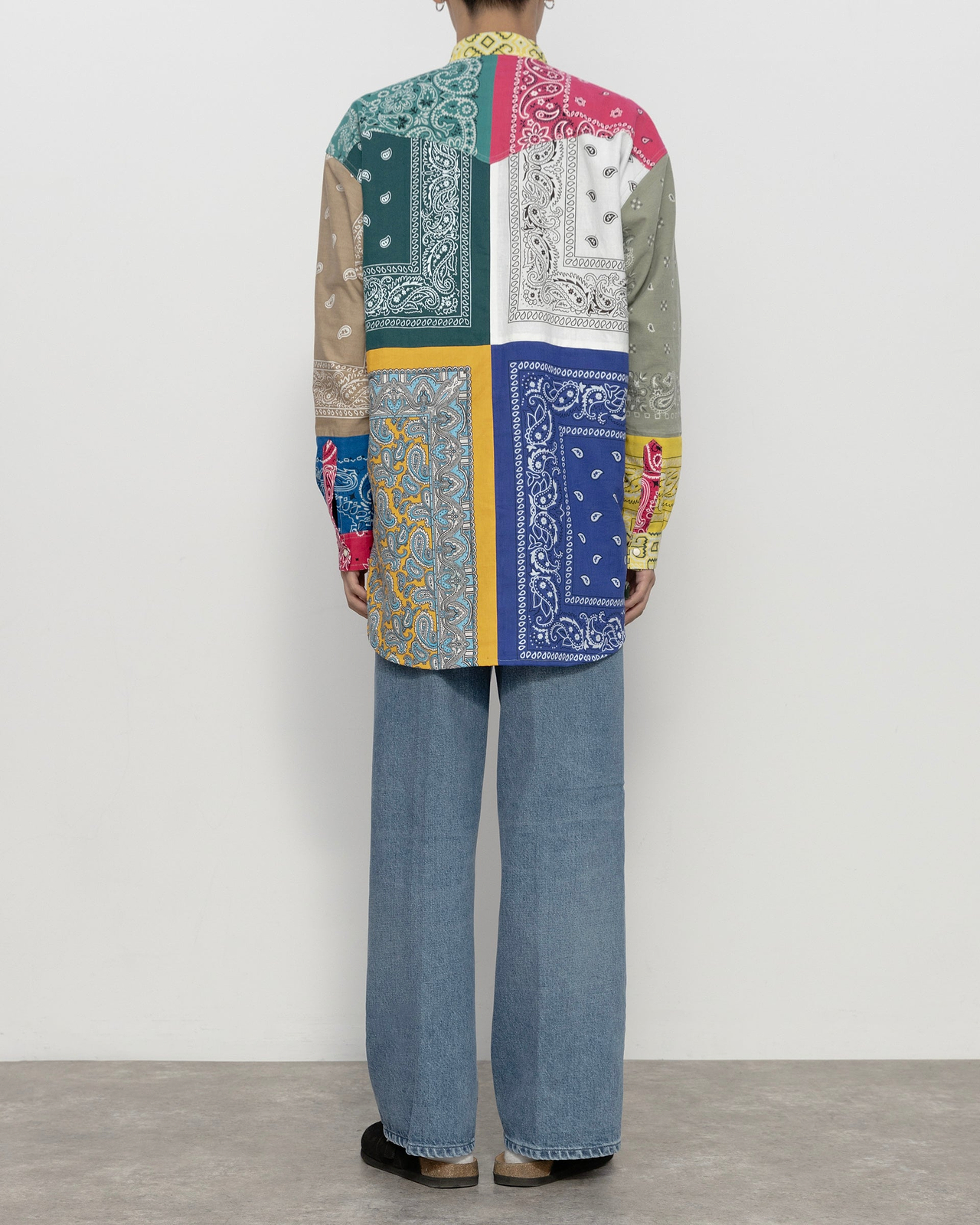 Children of the discordance】バンダナパッチワークLSシャツ  