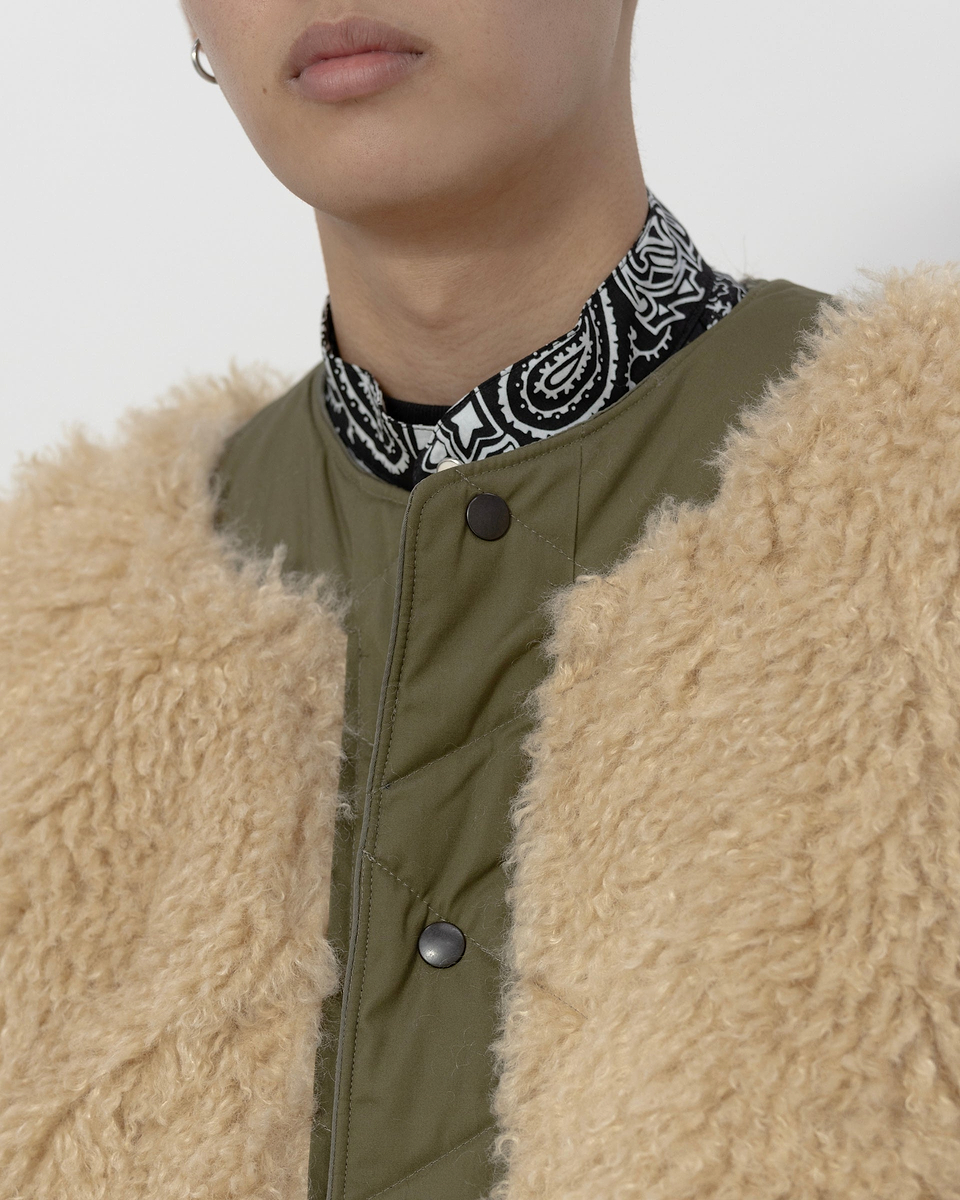 【23AW】＜ジェーン スミス＞ダブルニードルファーリバーシブルジャケット