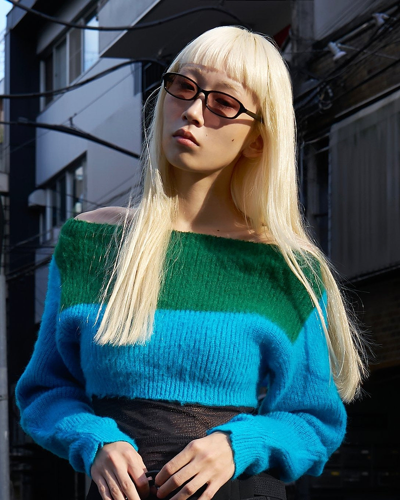 【24AW】ファジーショートニット