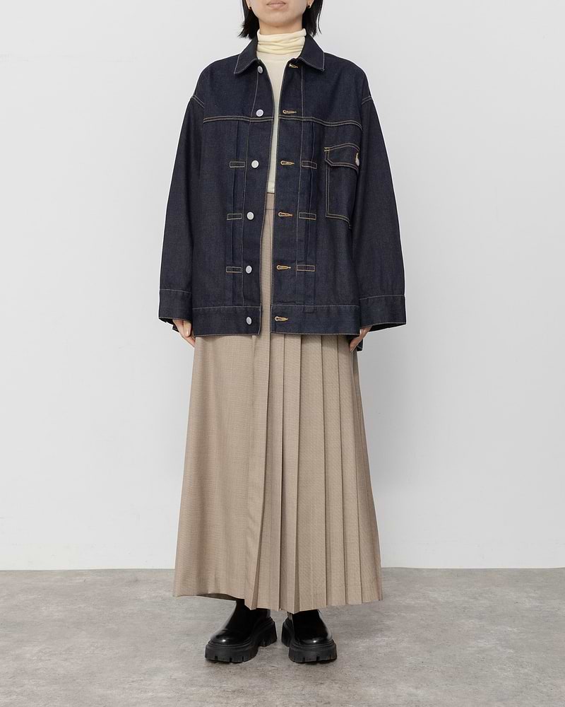 ビューティフルピープル セルビッチデニムブルゾン 34 - Gジャン  