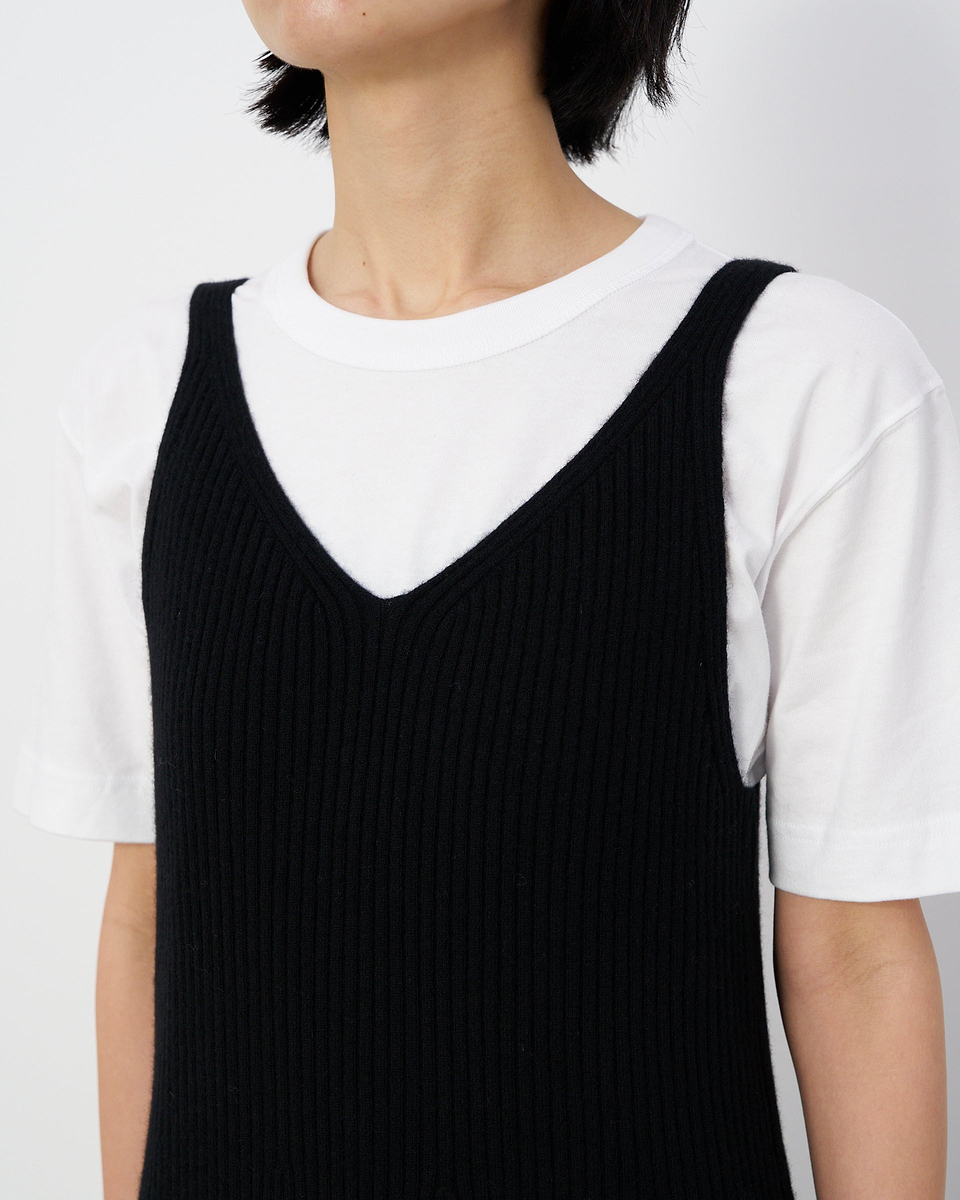 【23AW】ウールカシミヤシルクタンクトップドレス