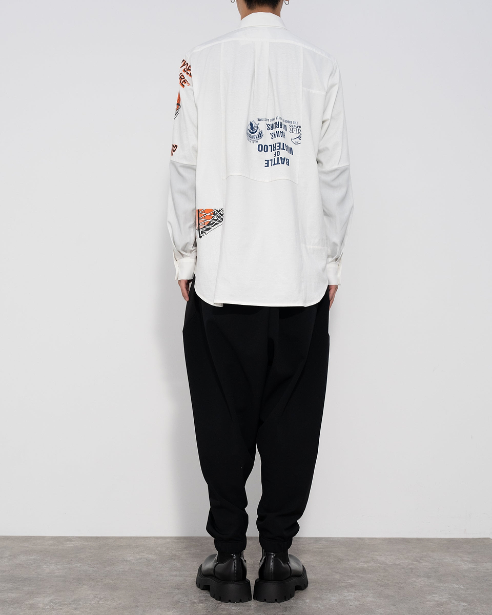 【23AW】パッチワークシャツ