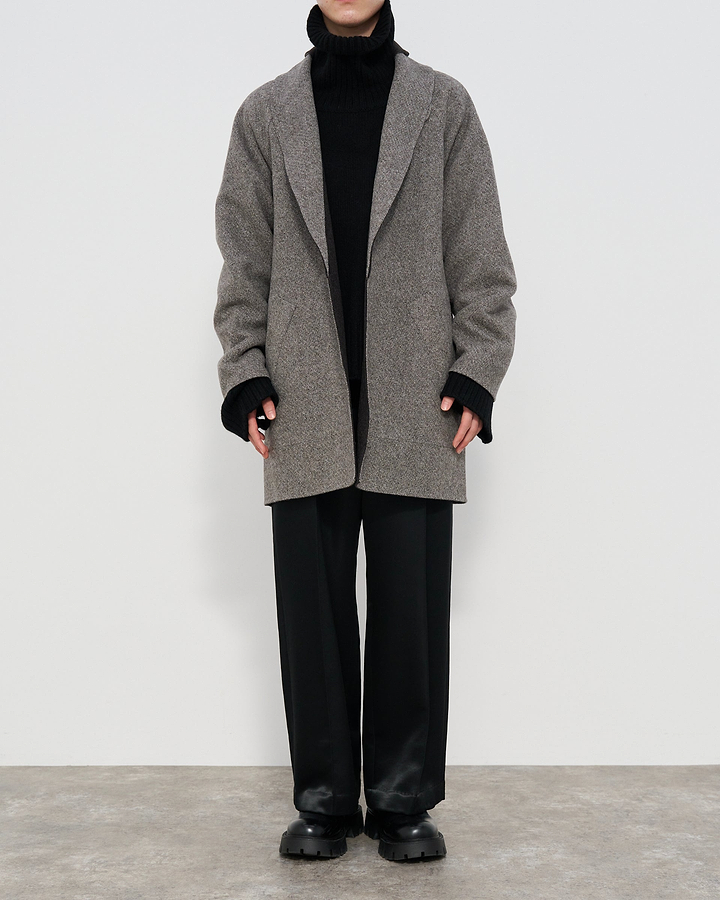 POSTELEGANT】ウールカシミアリバーガウンコート – ファッション 