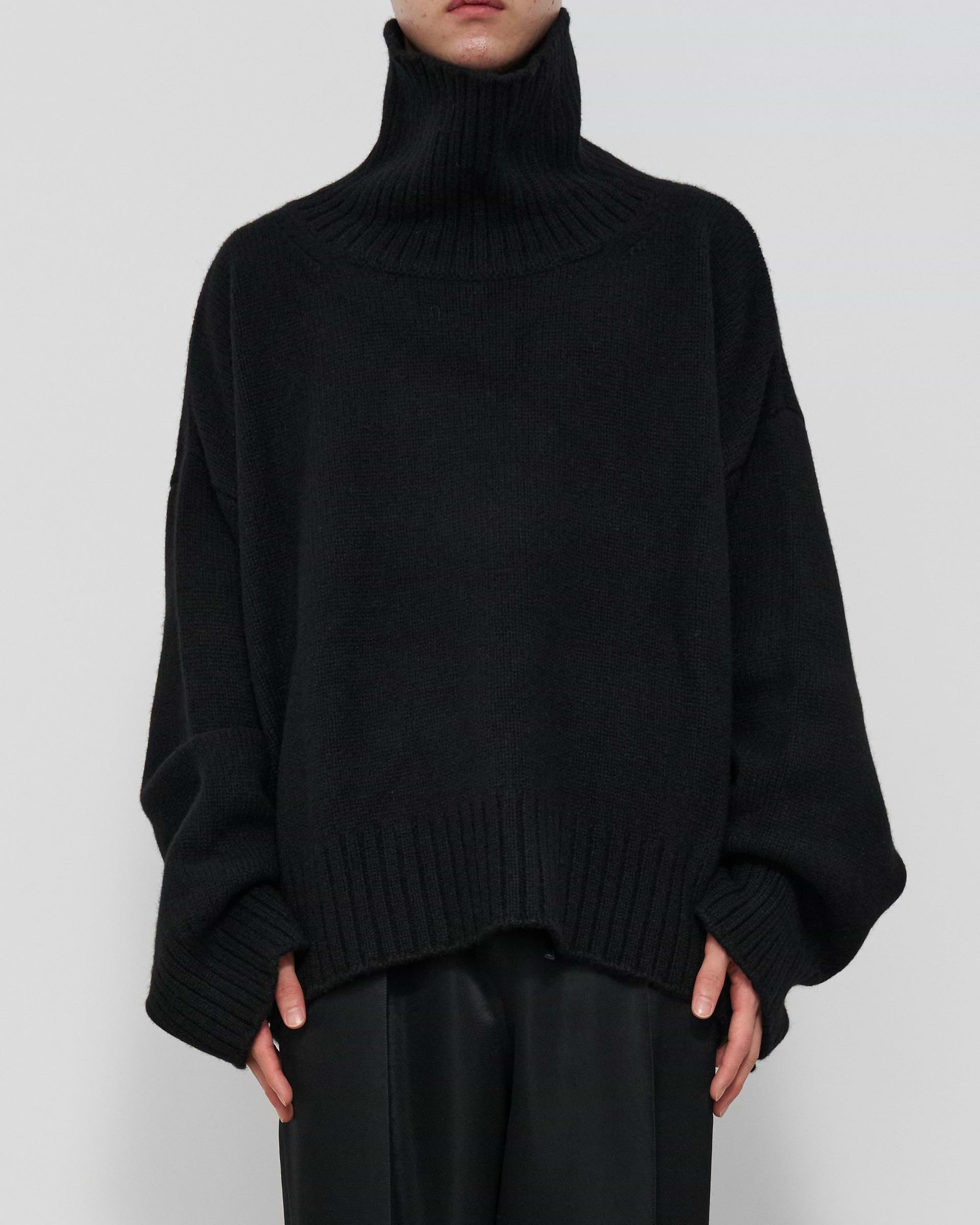 新品未使用】SEEALL HAND OVERSIZED HIGH NECK SWEATER-