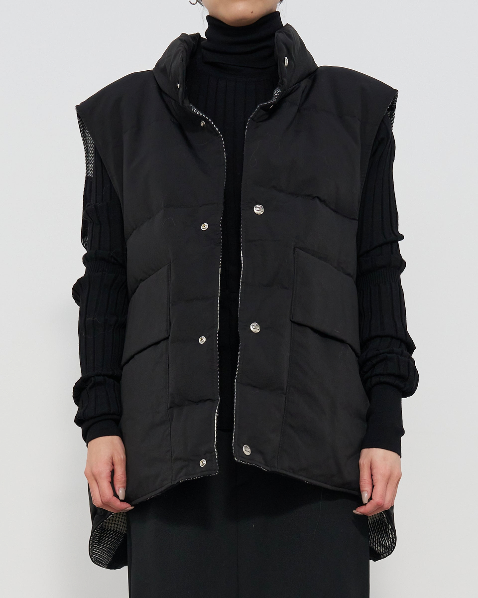 【23AW】＜N.ハリウッド × ウールリッチ＞リバーシブルベスト