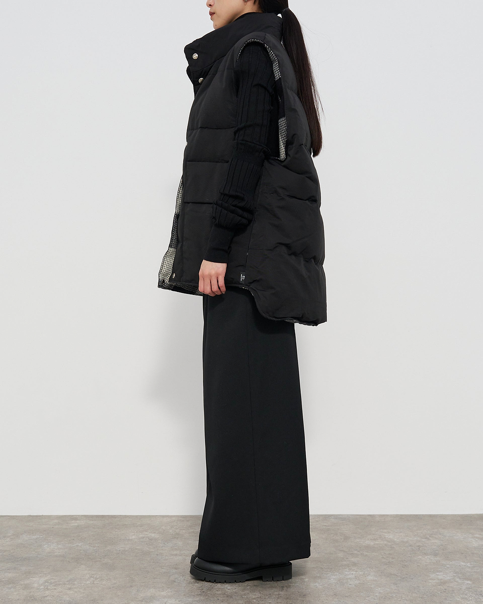 【23AW】＜N.ハリウッド × ウールリッチ＞リバーシブルベスト