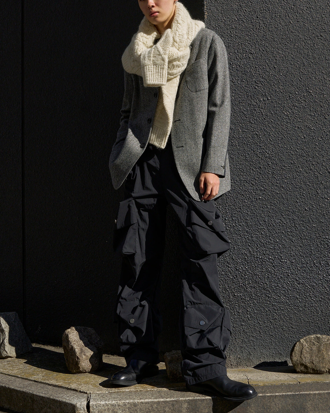 着用サイズ2／身長180cm（スタッフスナップ）