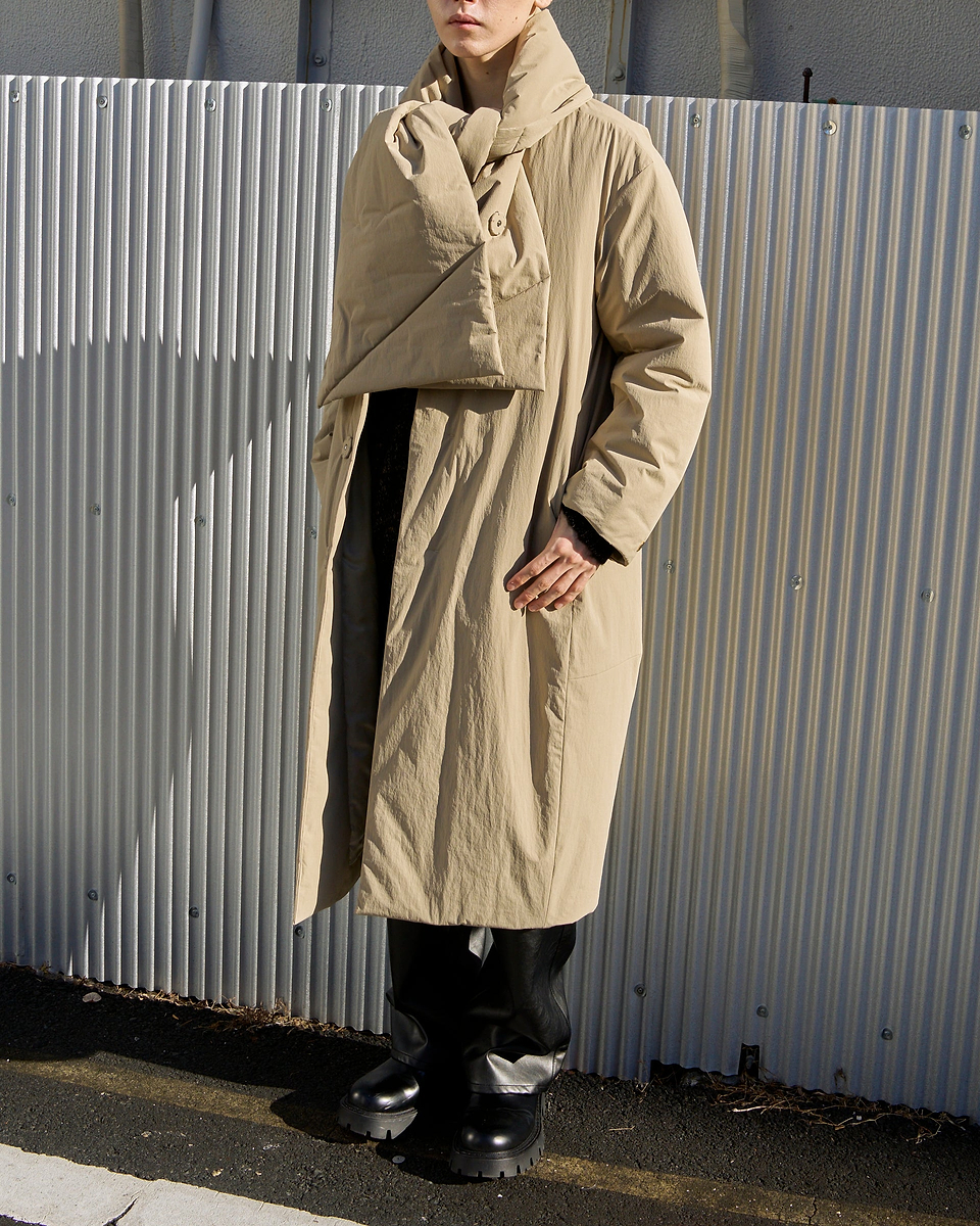 【23AW】中綿入りシルエットコート