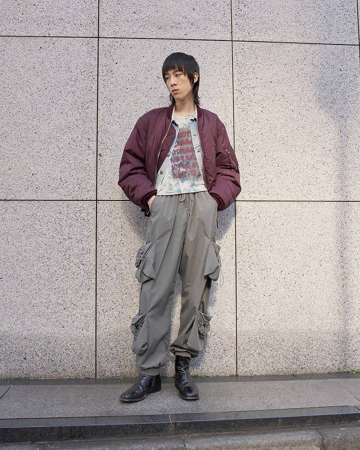 着用サイズS／身長183cm（スナップモデル：masato）