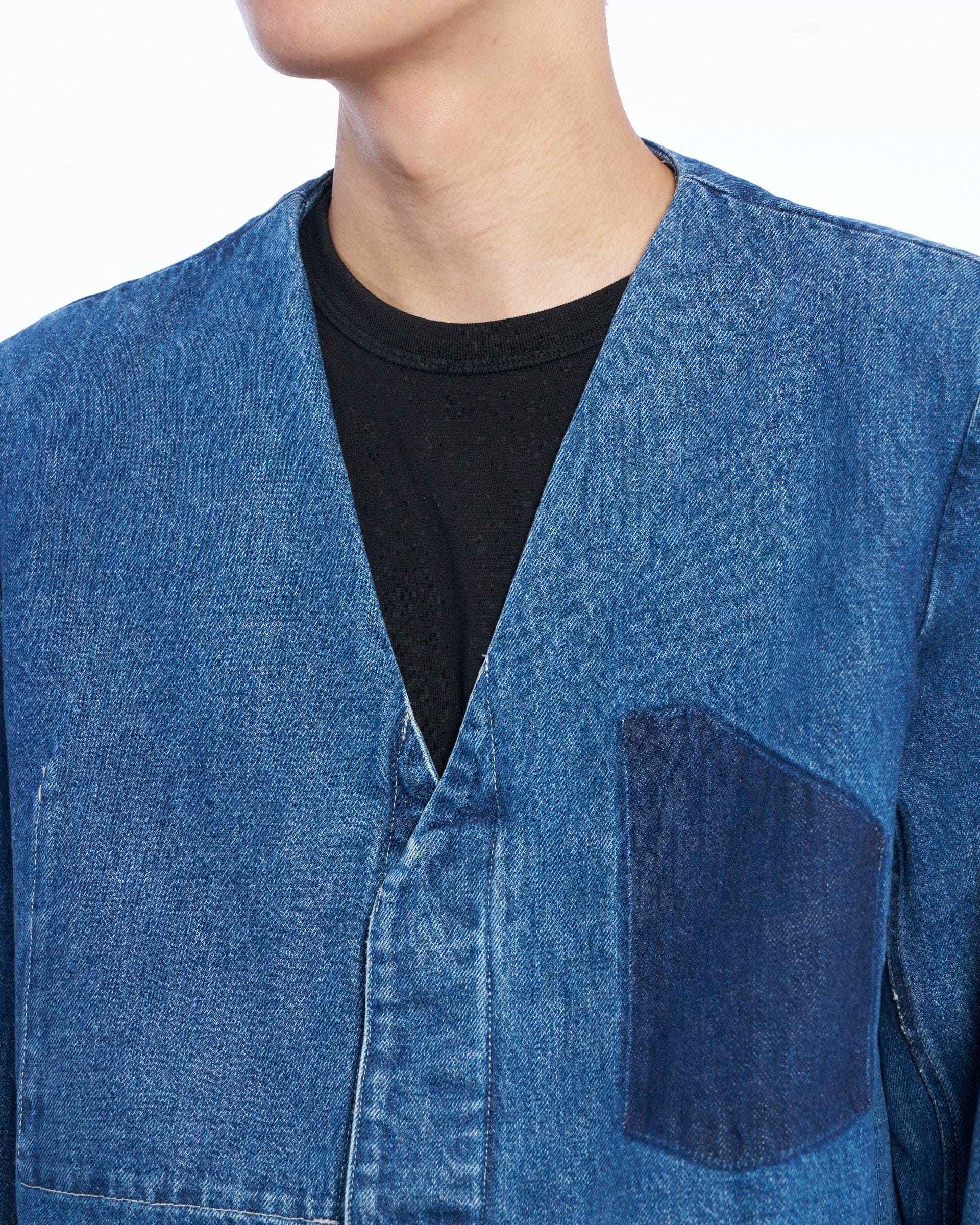 TANAKA】ノーカラージーンジャケット&ハンドプリント – ファッション