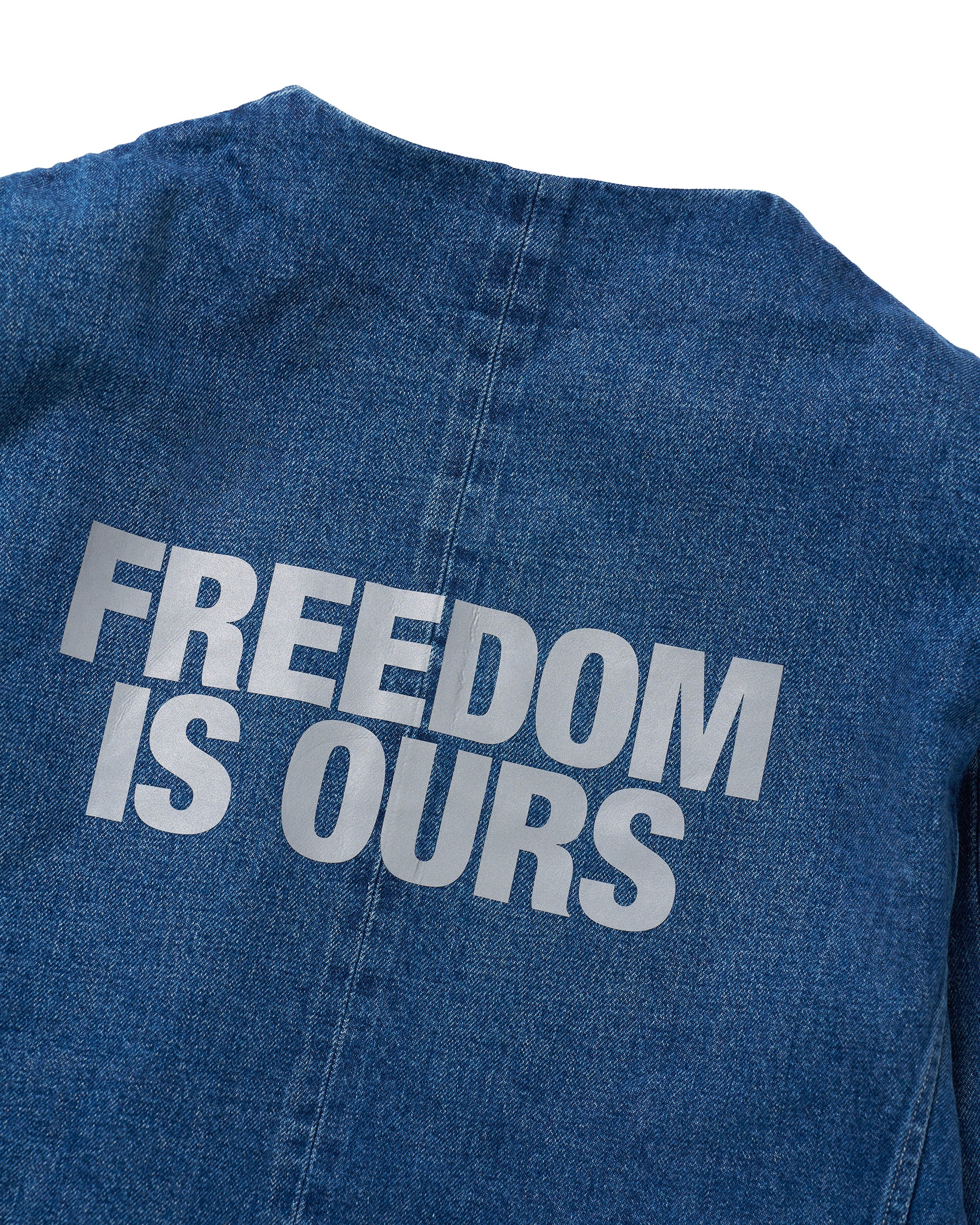 TANAKA】ノーカラージーンジャケット&ハンドプリント – ファッション