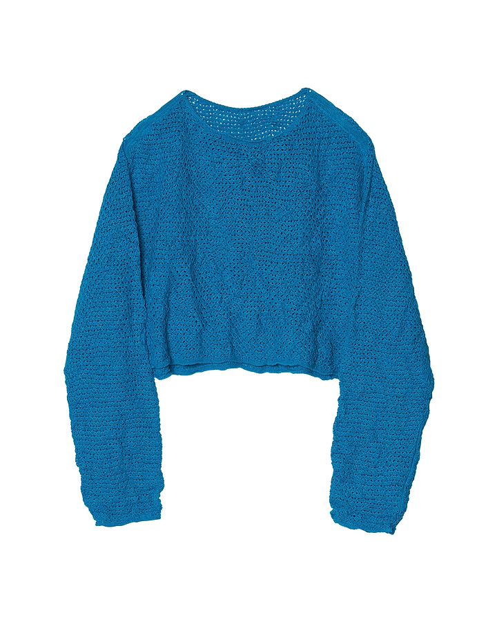 【25SS】ショートレングスレースニット