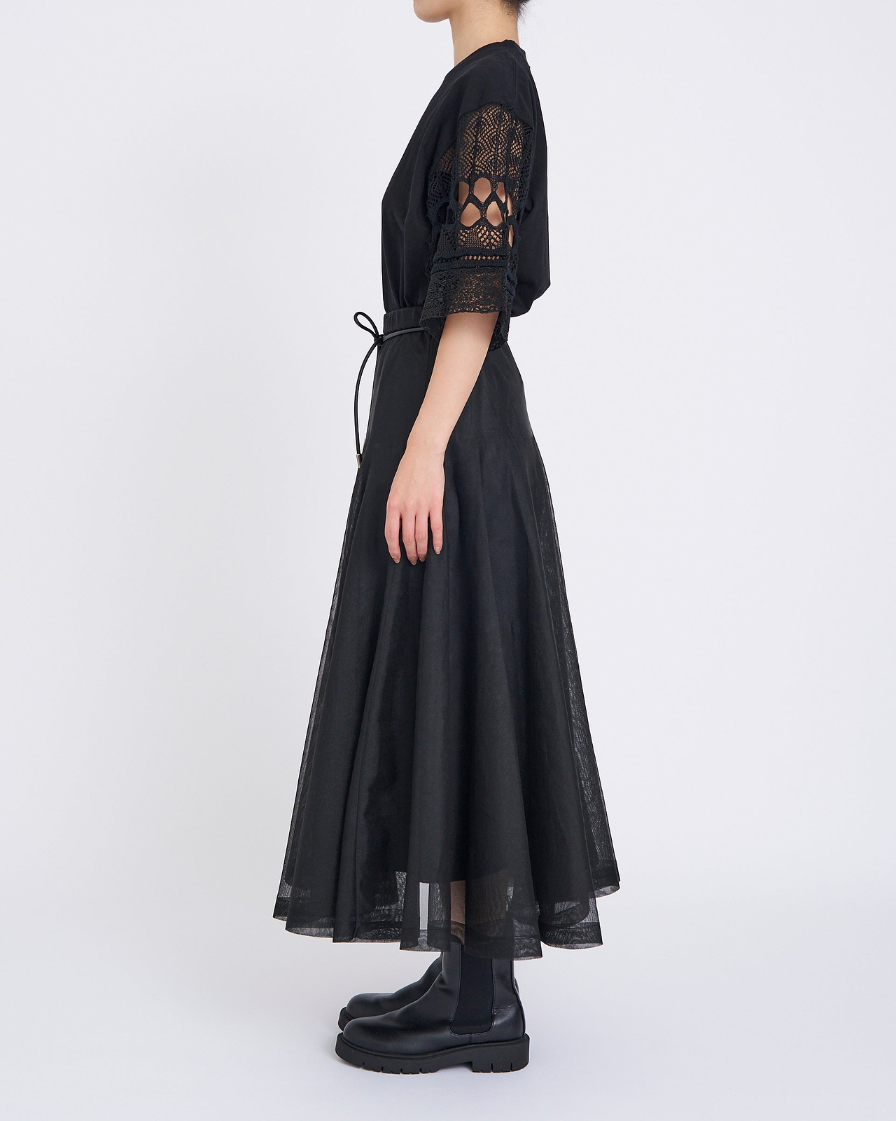 【25SS】シアーサーキュラーニットスカート