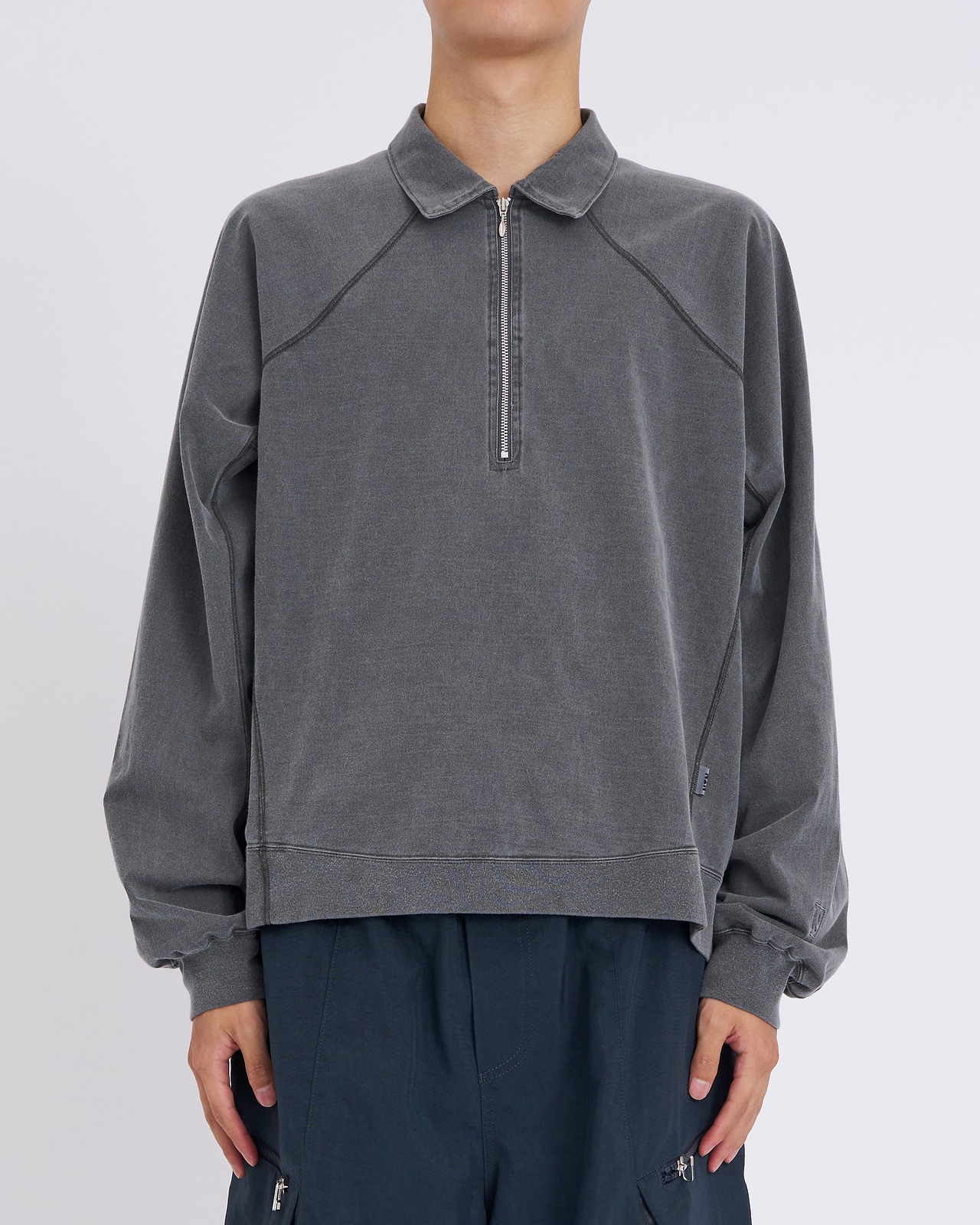 【25SS】N1ハーフジップL/Sポロ