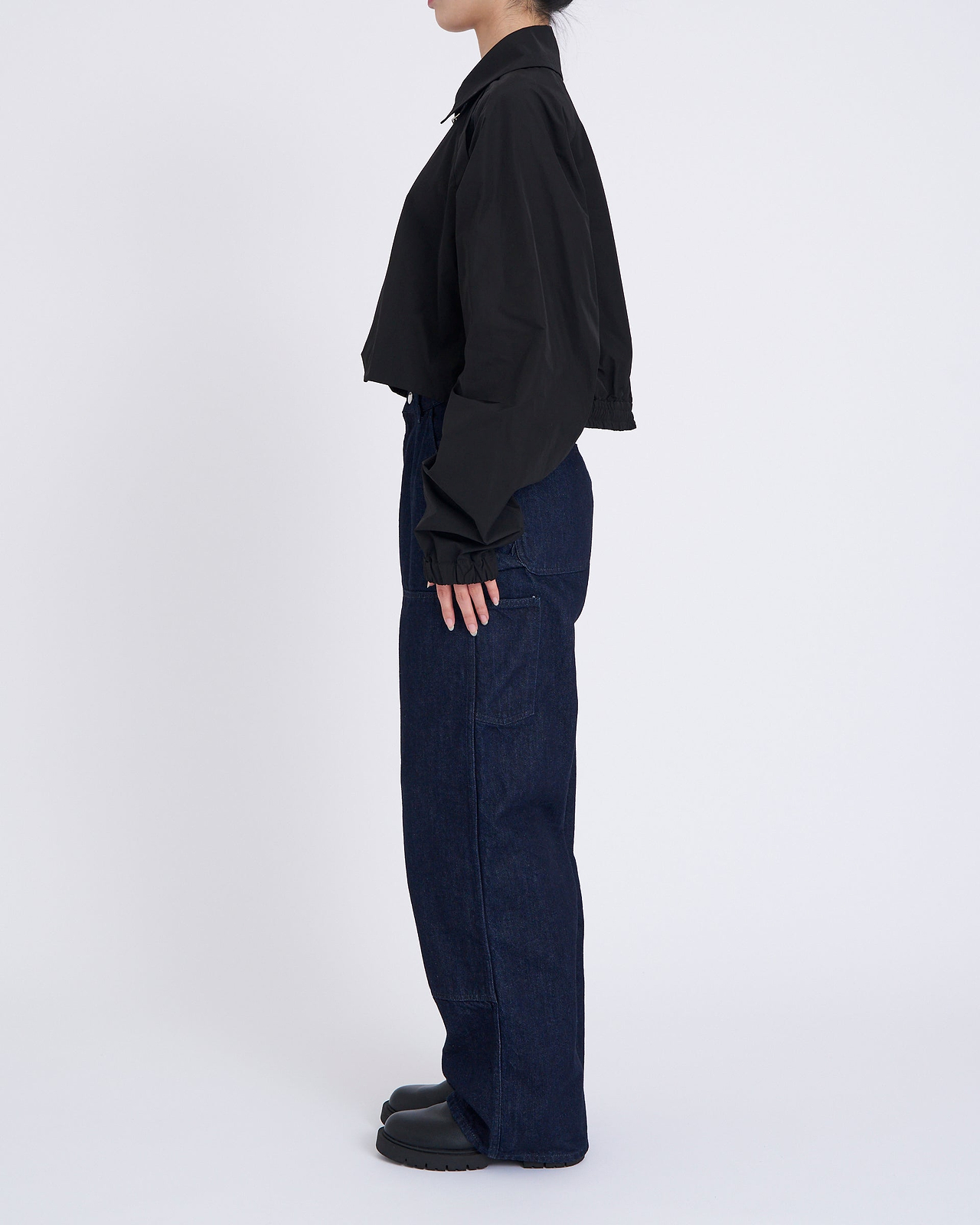 【25SS】クロップドジップアップブルゾン