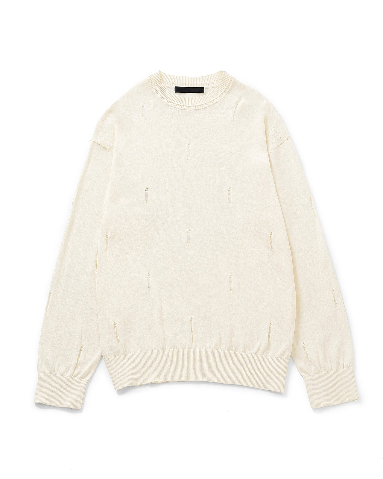 【25SS】ダメージホールニットプルオーバー