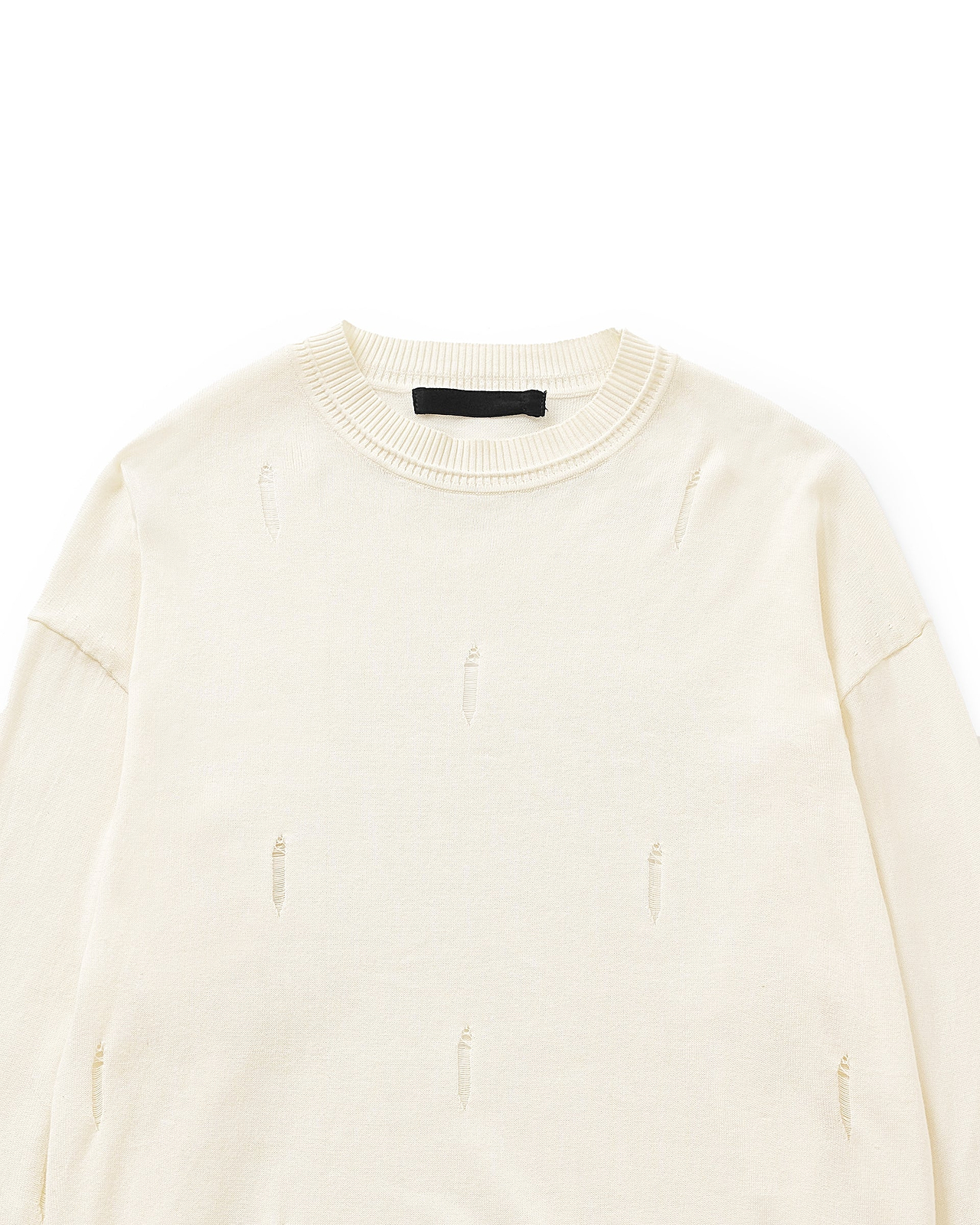 【25SS】ダメージホールニットプルオーバー