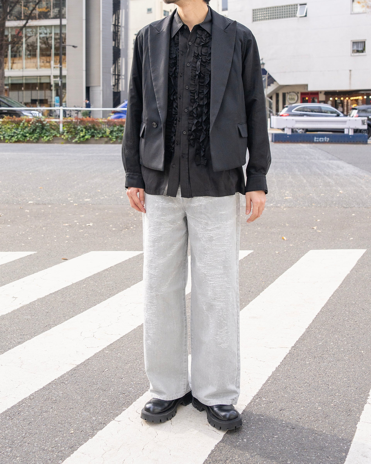 着用サイズ2／身長180cm　(スタッフスナップ)