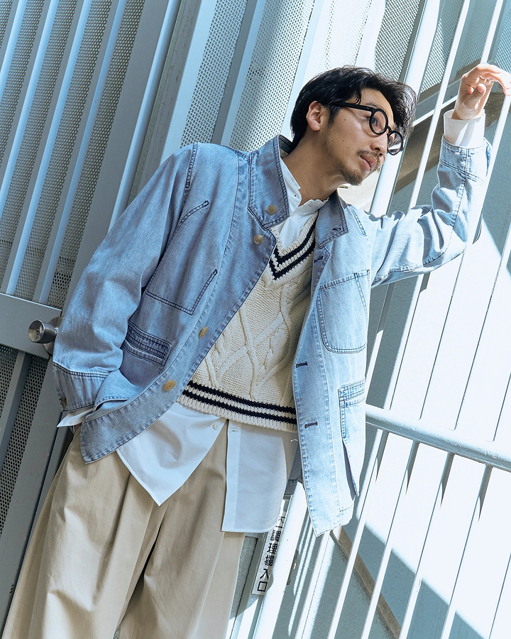 【25SS】ニットケーブルチルデンベスト
