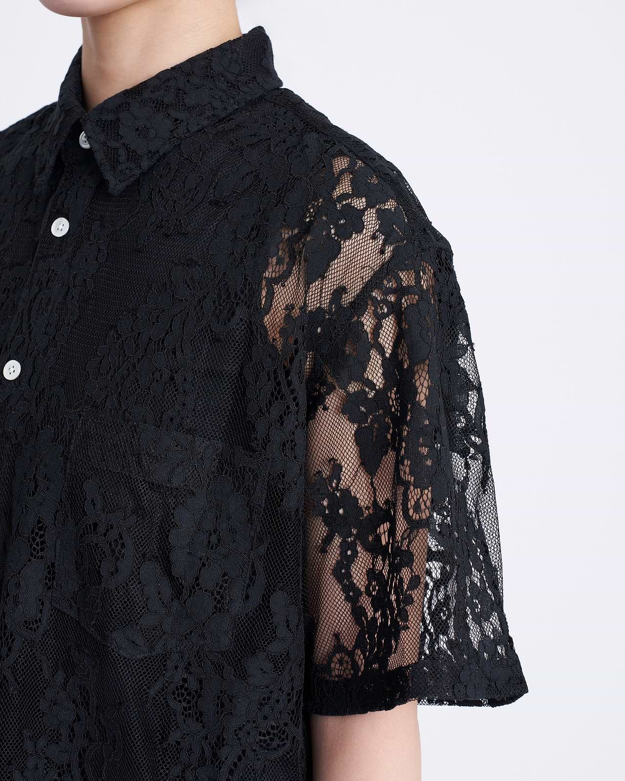 【25SS】レースS/Sシャツ