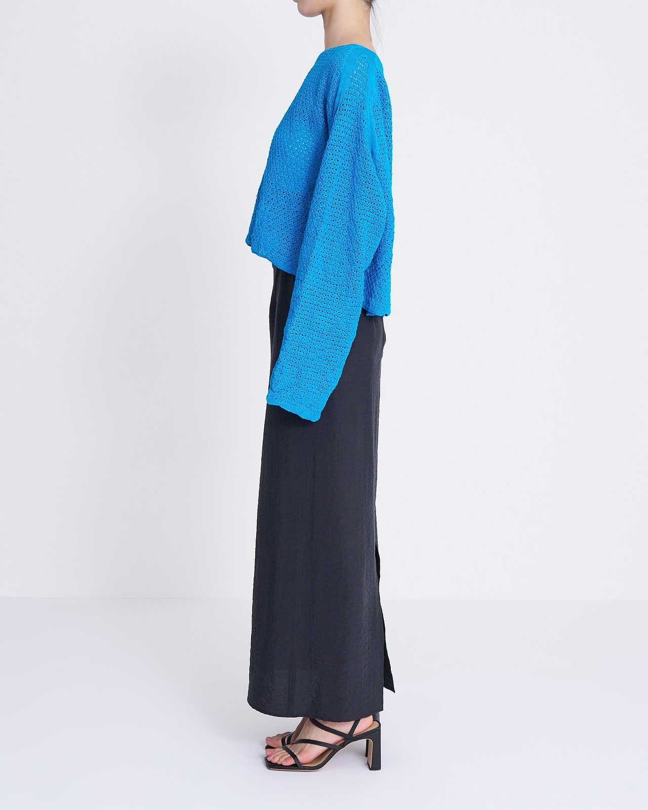 【25SS】ショートレングスレースニット