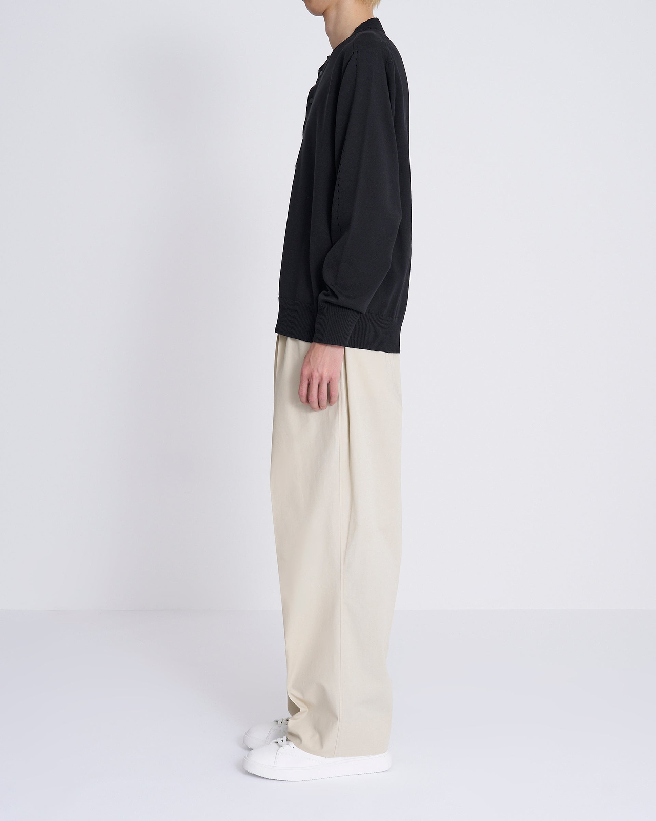 【25SS】ダイアゴナルオープンニットプルオーバー