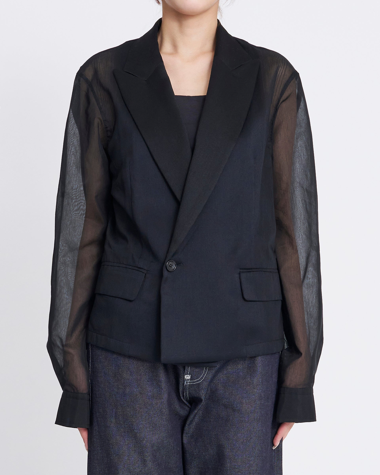 【25SS】トランスペアレントジャケットシャツ