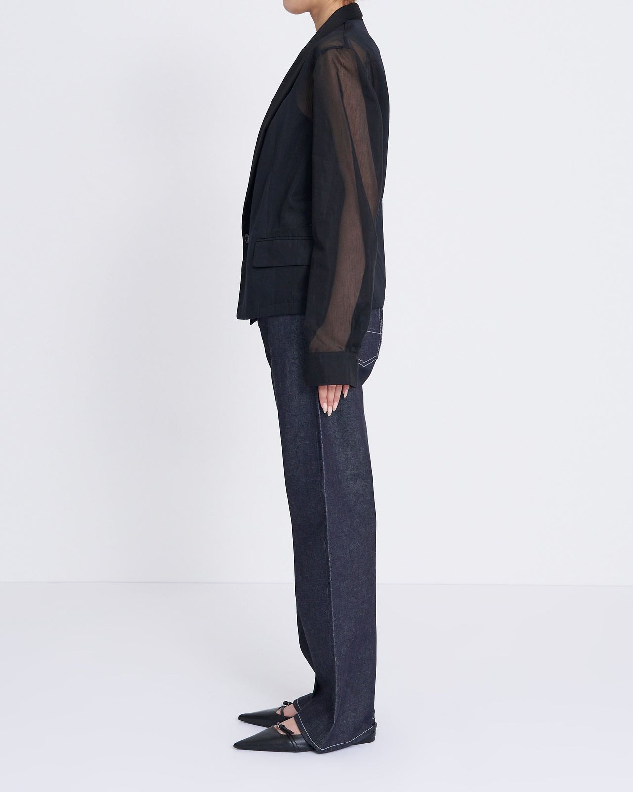 【25SS】トランスペアレントジャケットシャツ