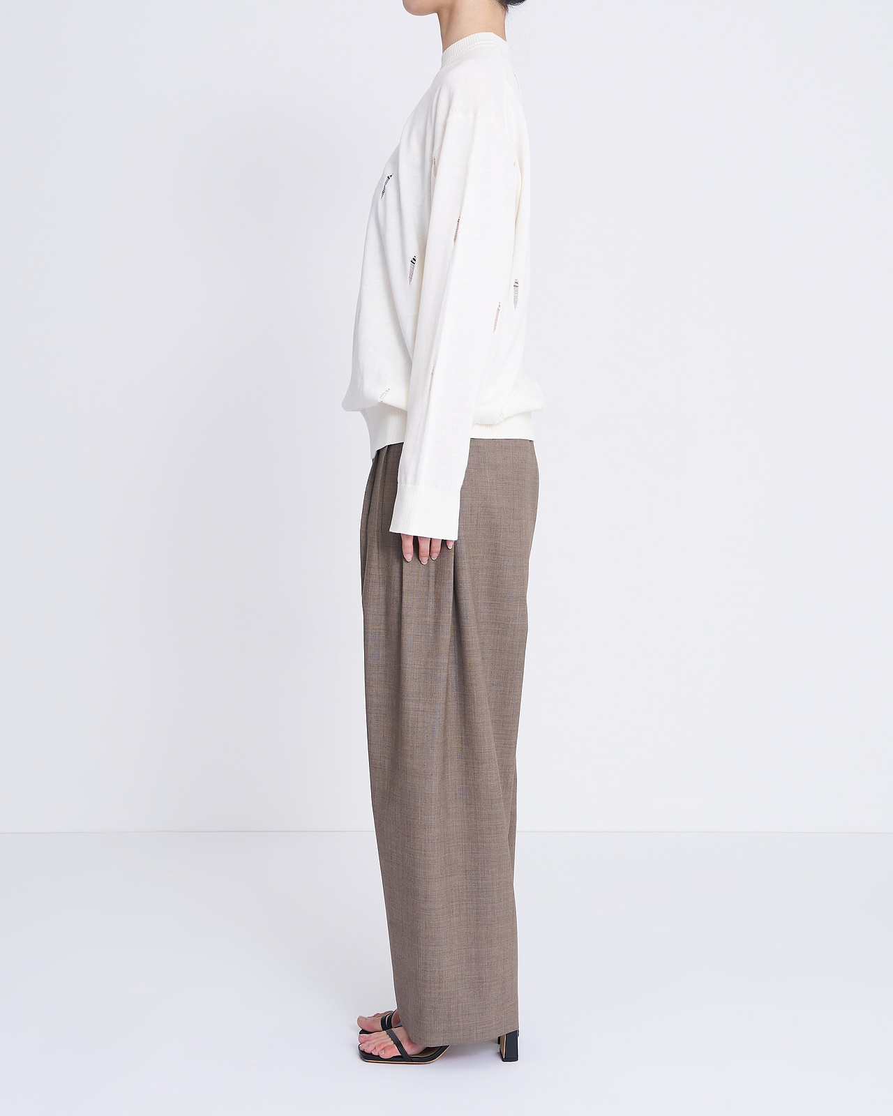 【25SS】ダメージホールニットプルオーバー