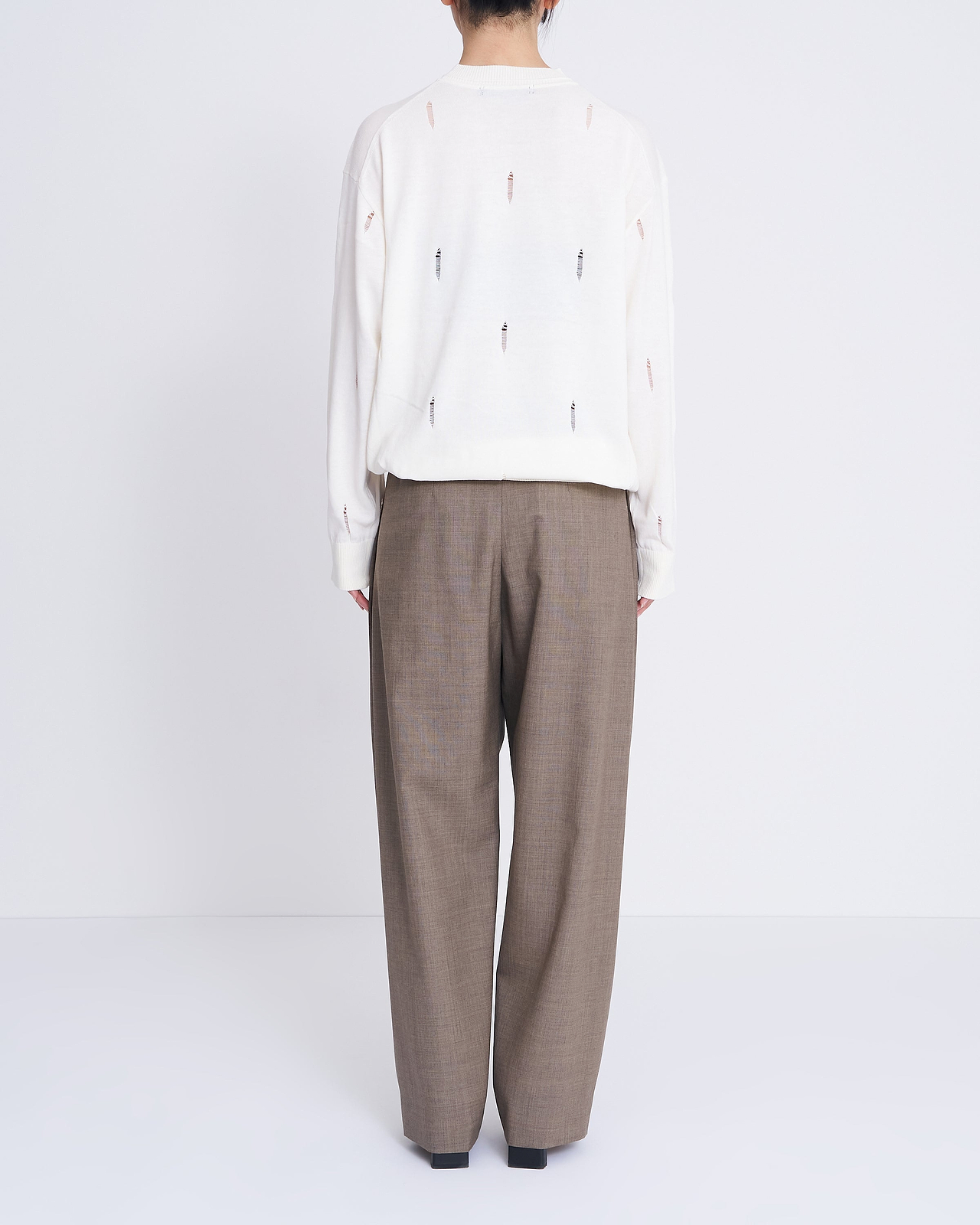 【25SS】ダメージホールニットプルオーバー
