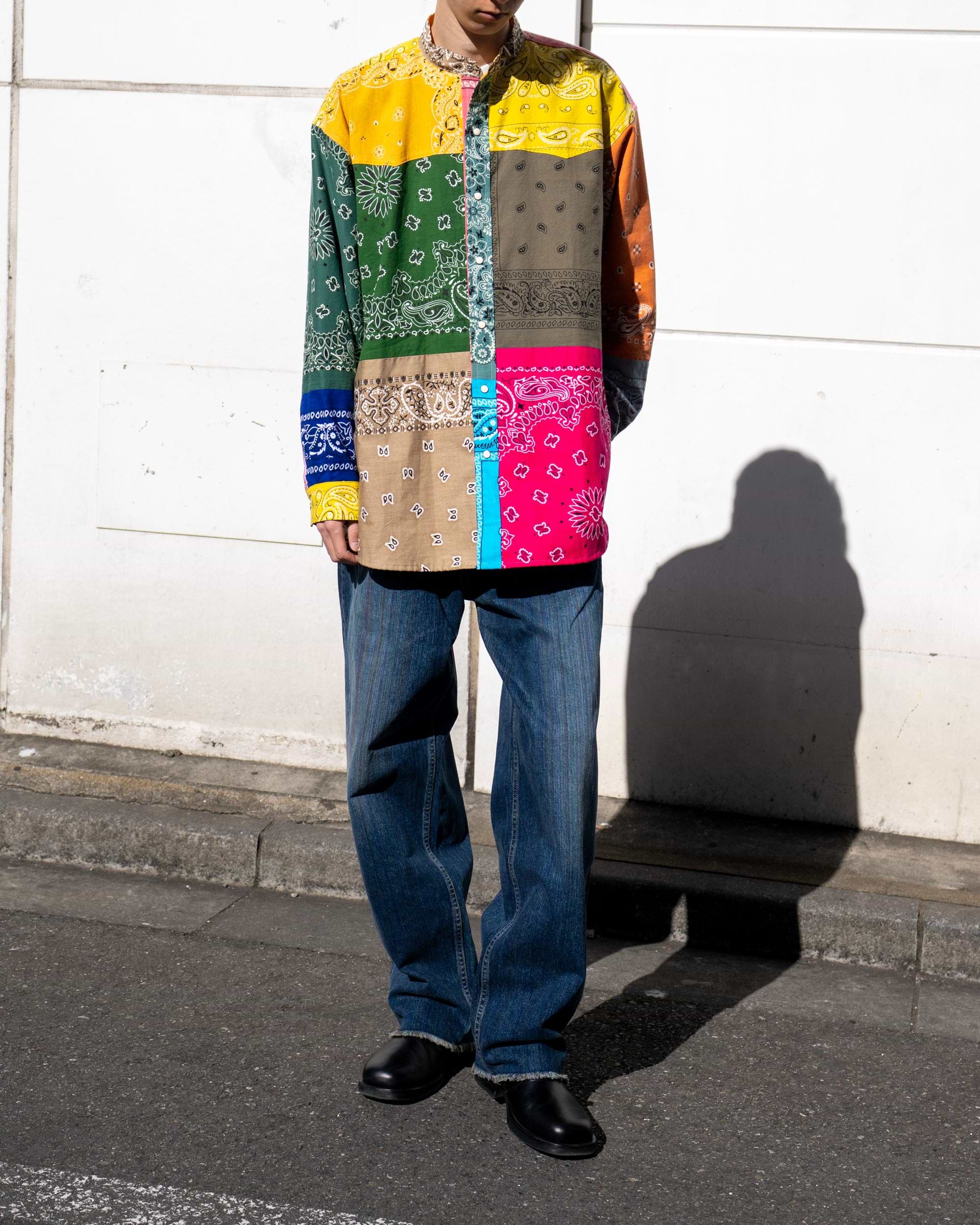 【OFF】レディーメイドREADYMADEバンダナバーンコートシャツペイズ READYMADE BANDANA BASEBALL SHIRT レディメイド - メルカリ
