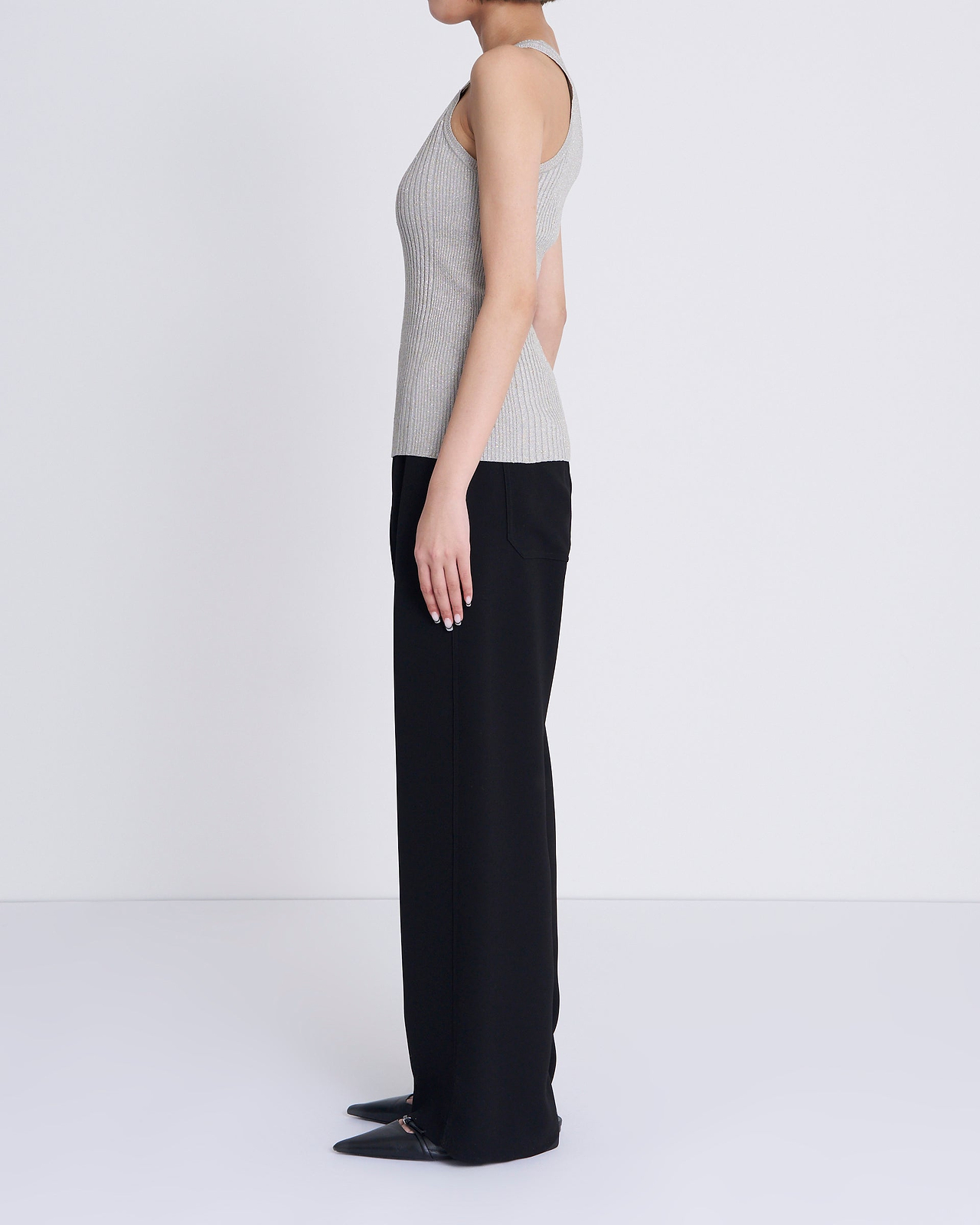 【25SS】グリッターリブニットタンクトップ