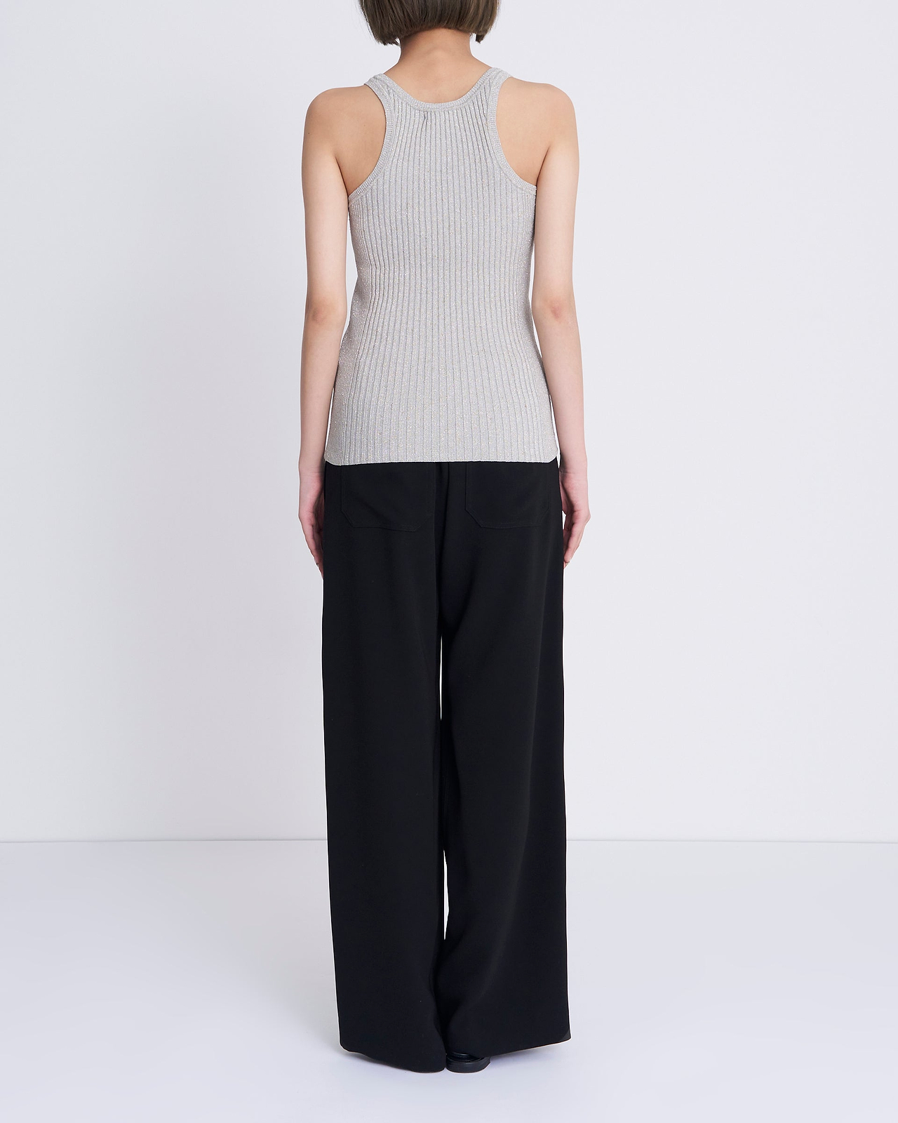 【25SS】グリッターリブニットタンクトップ