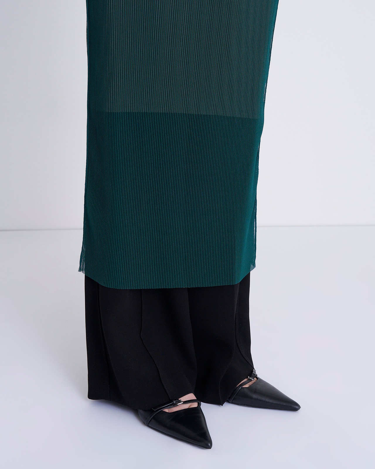 【25SS】シアーレイヤードノースリーブドレス