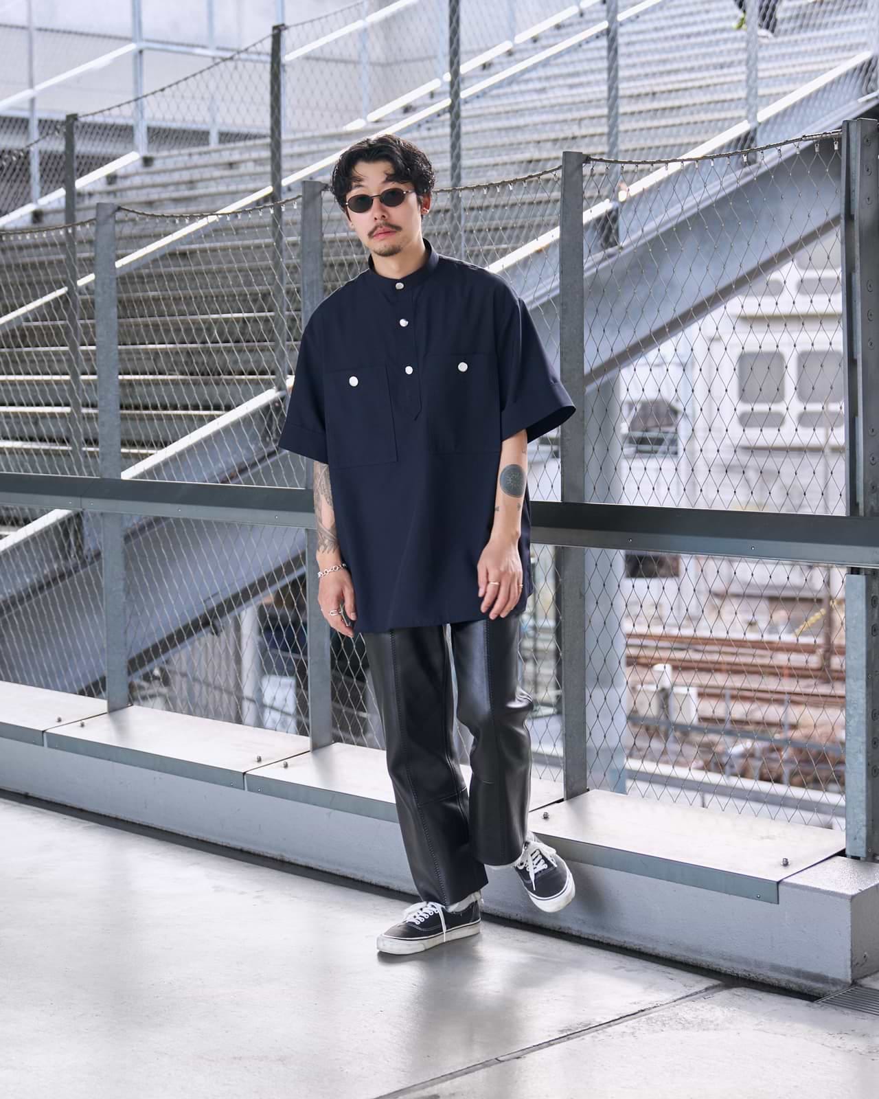 着用サイズFREE／身長173cm（進化と深化を続けるエッセンシャルズ　THE RERACS × 1LDK × F/STOREコラボコレクション掲載）