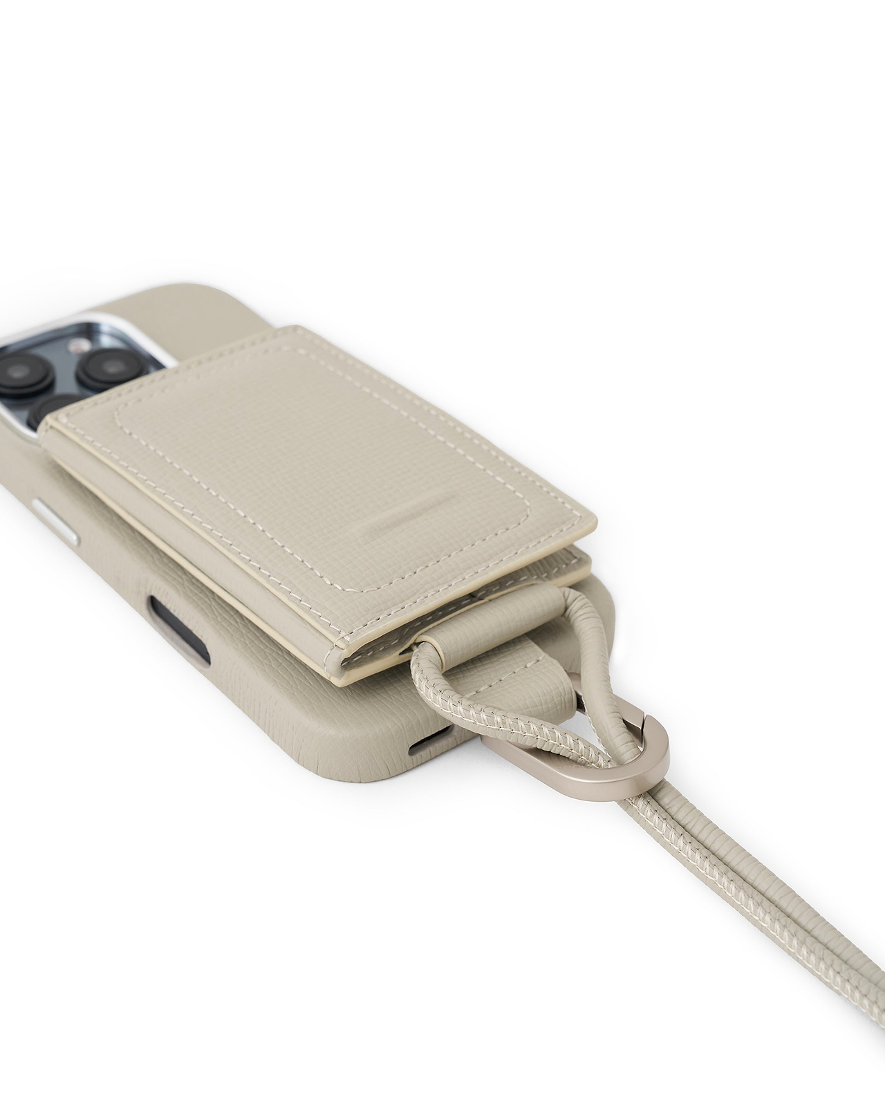 レザーストラップ付iPhoneアクセサリー カードケース