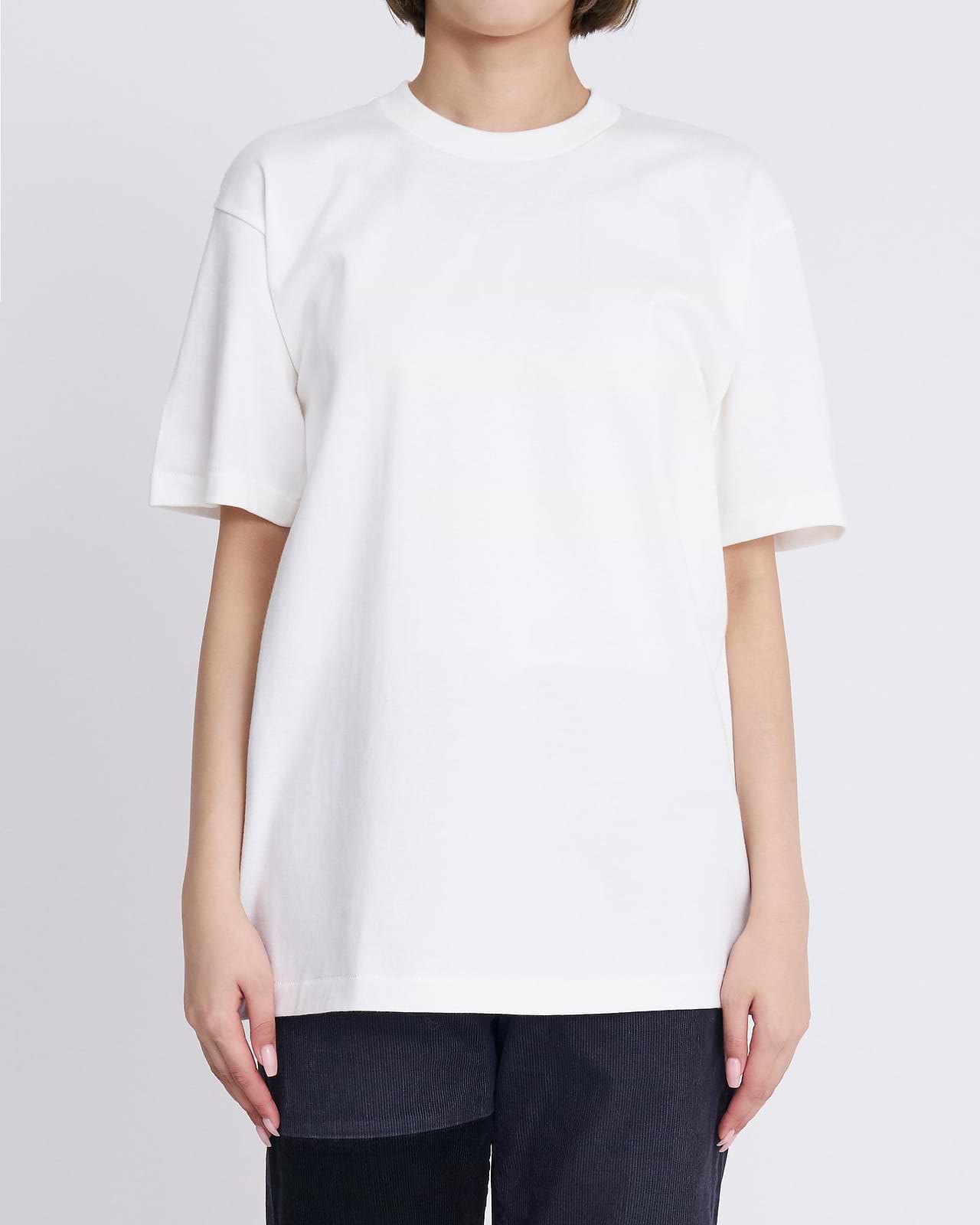 【25SS】1P HANES T-SHIRTS SHIRO / クルーネックTシャツ