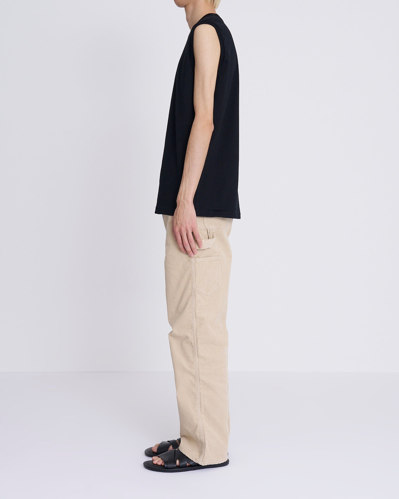 【25SS】1P HANES T-SHIRTS KURO ／ スリーブレスTシャツ