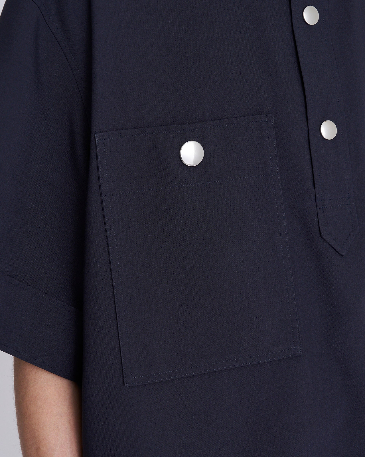＜THE RERACS×1LDK×F/STORE＞バンドカラーUSプルオーバーシャツ