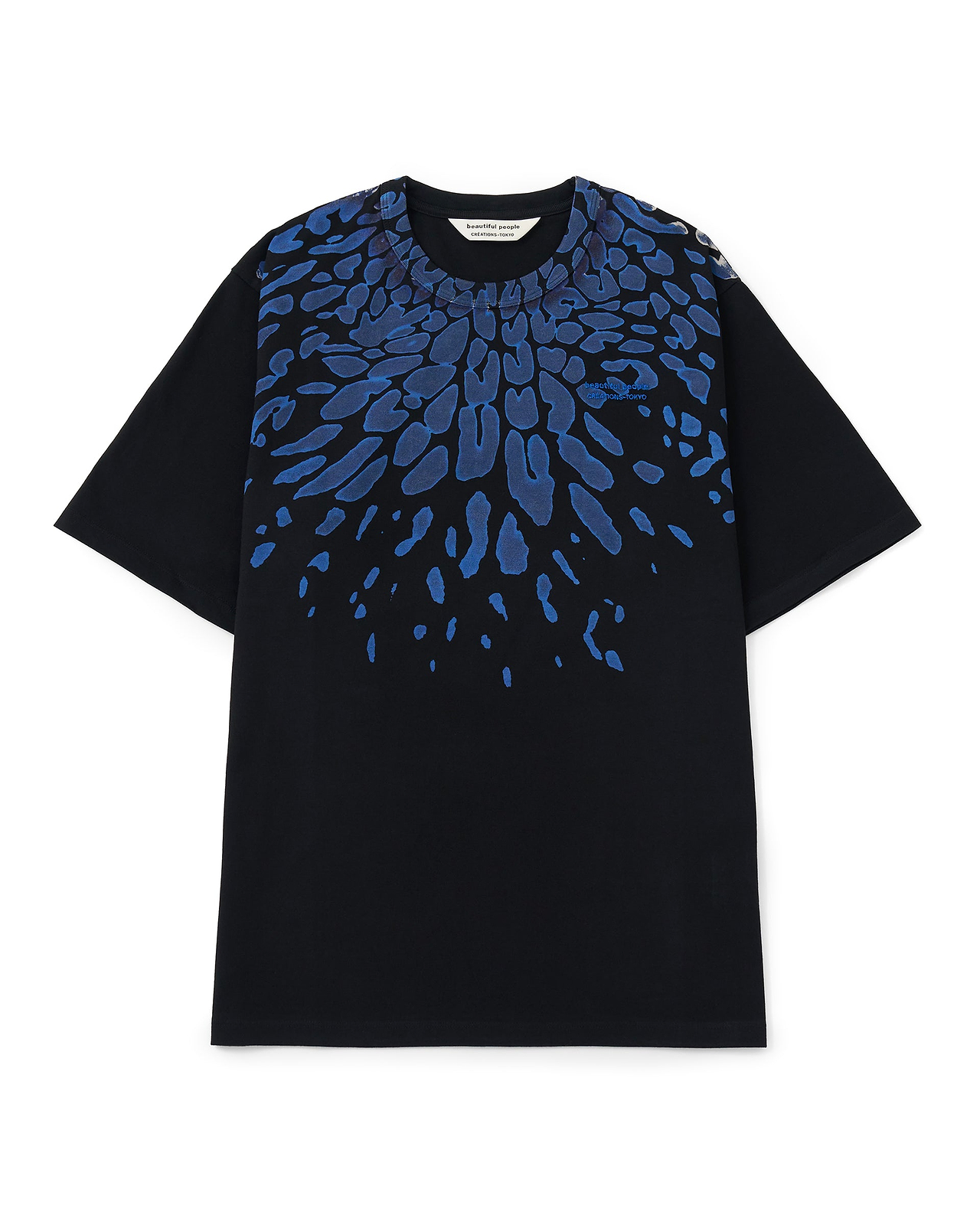 ビオギザコットンフラワープリントTシャツ