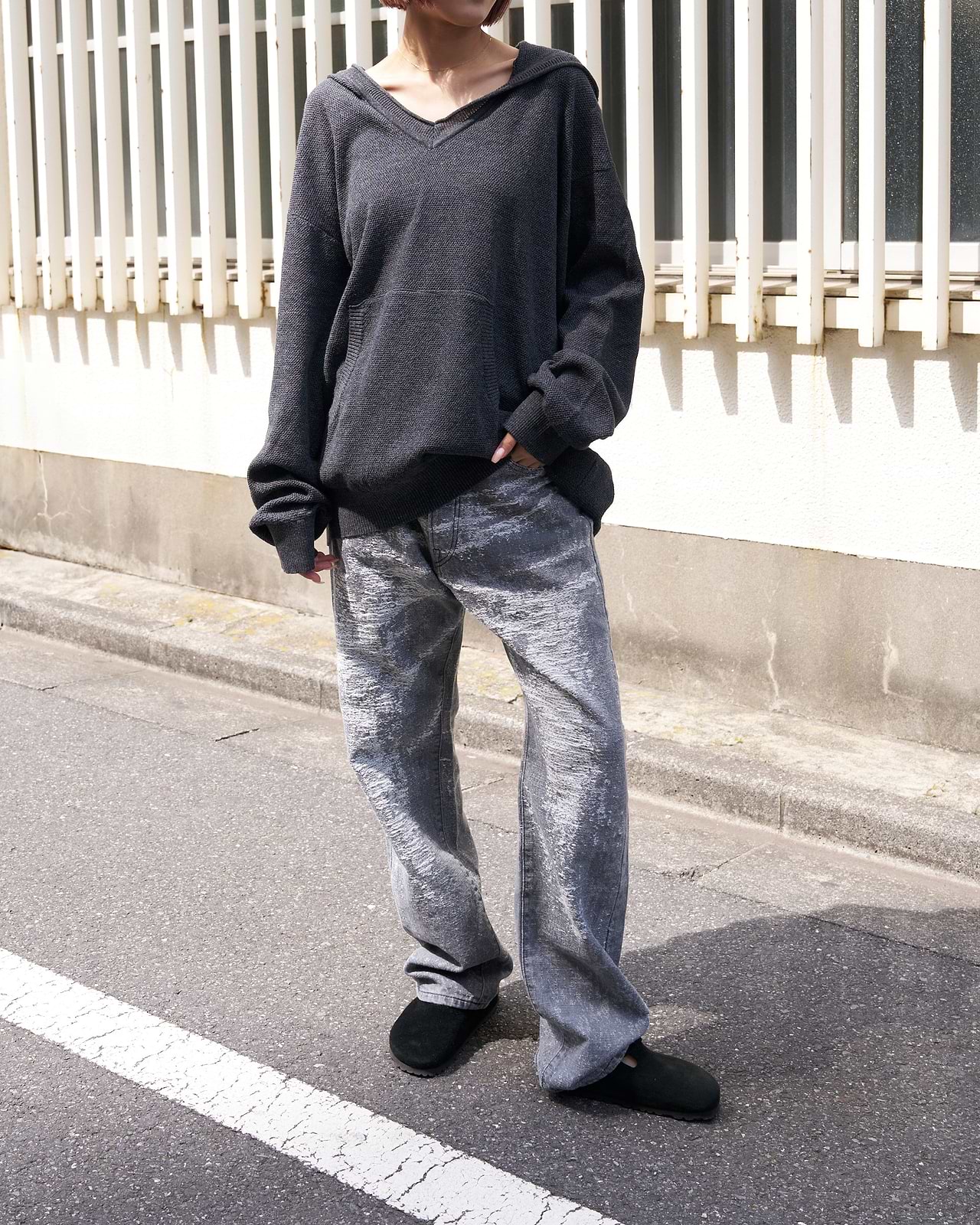 着用サイズ1/身長167cm(スナップスタッフ)